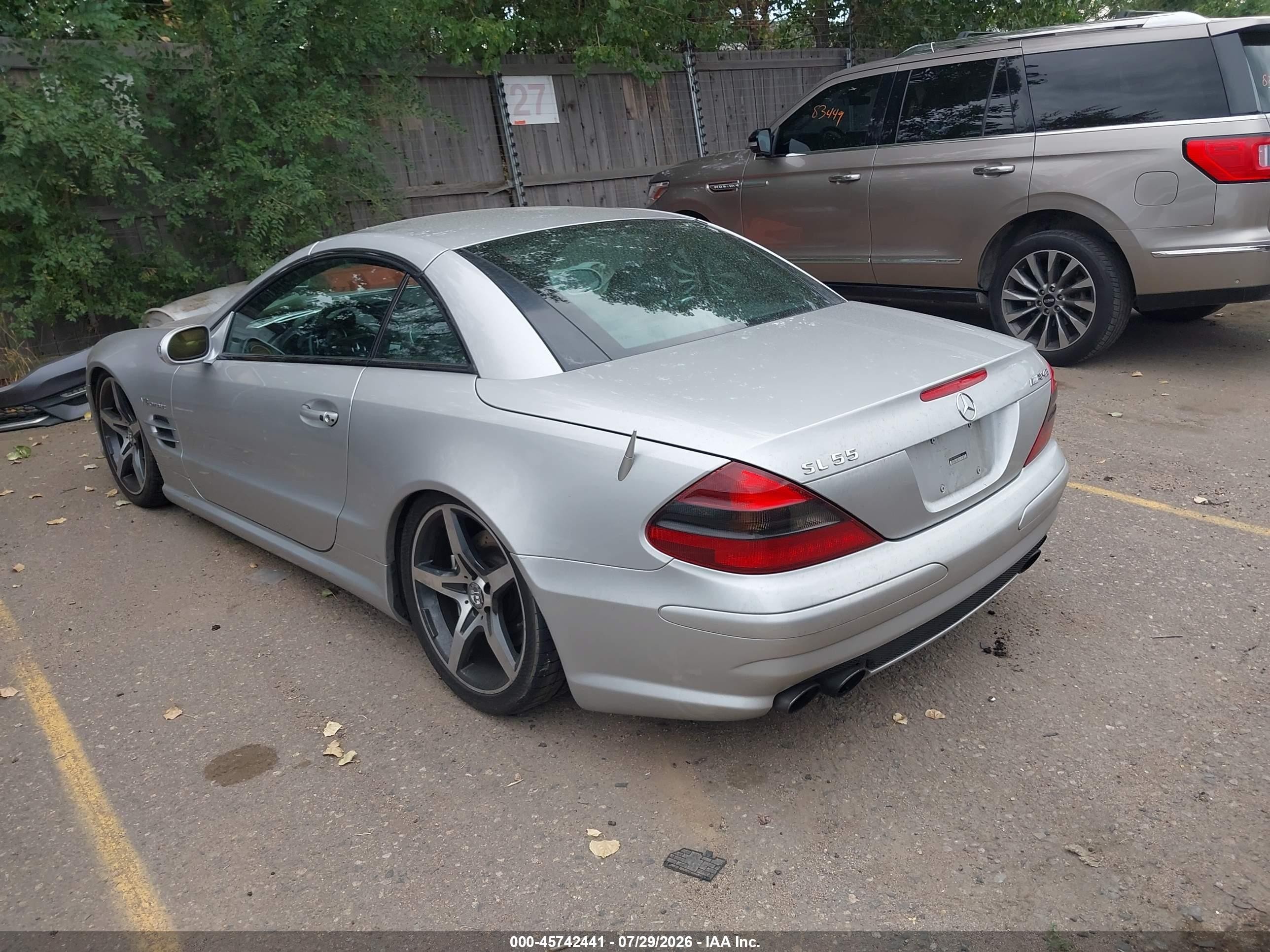 2003 Mercedes-benz Sl 55 Amg   Gray vin: WDBSK74F83F041034