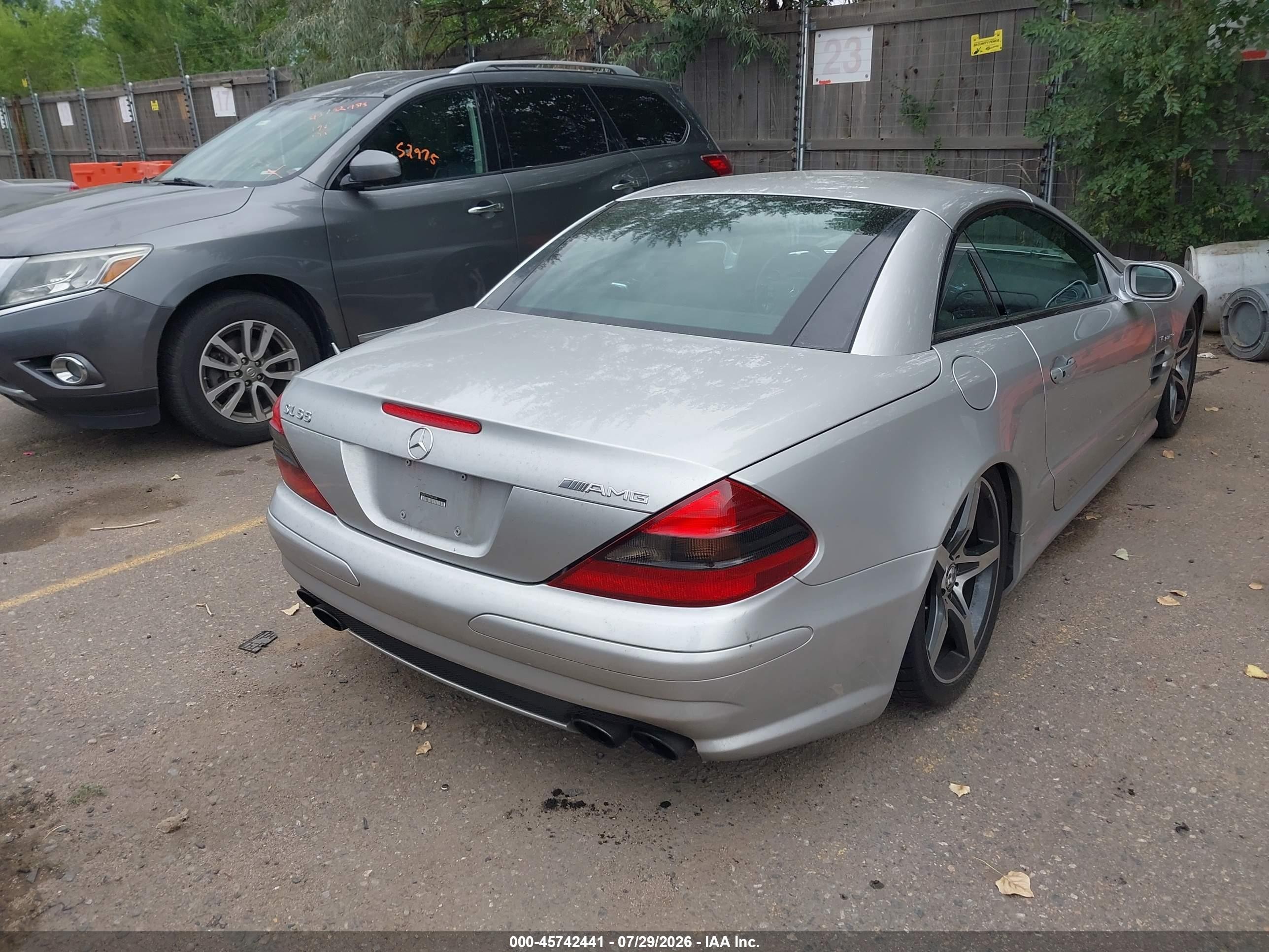 2003 Mercedes-benz Sl 55 Amg   Gray vin: WDBSK74F83F041034