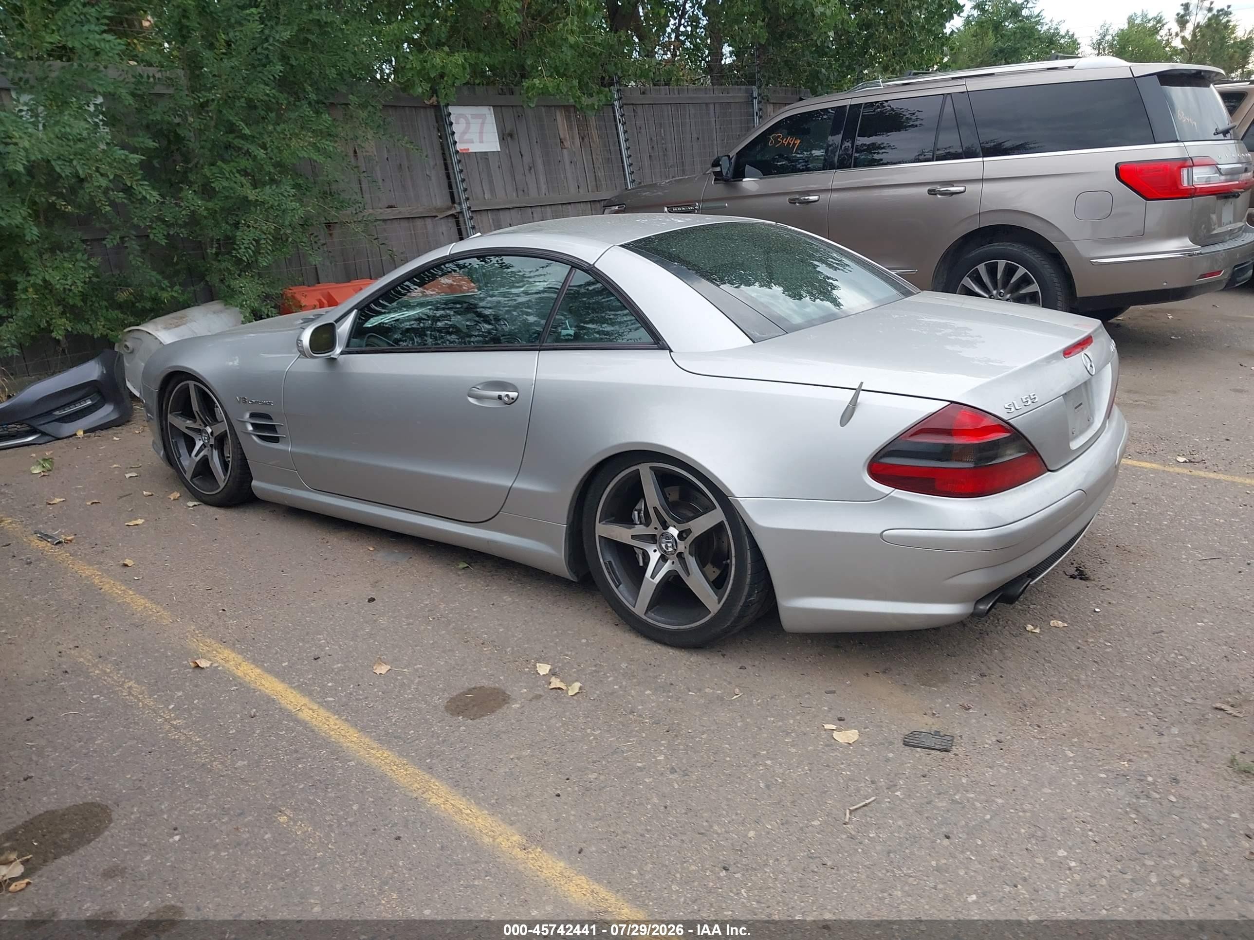 2003 Mercedes-benz Sl 55 Amg   Gray vin: WDBSK74F83F041034