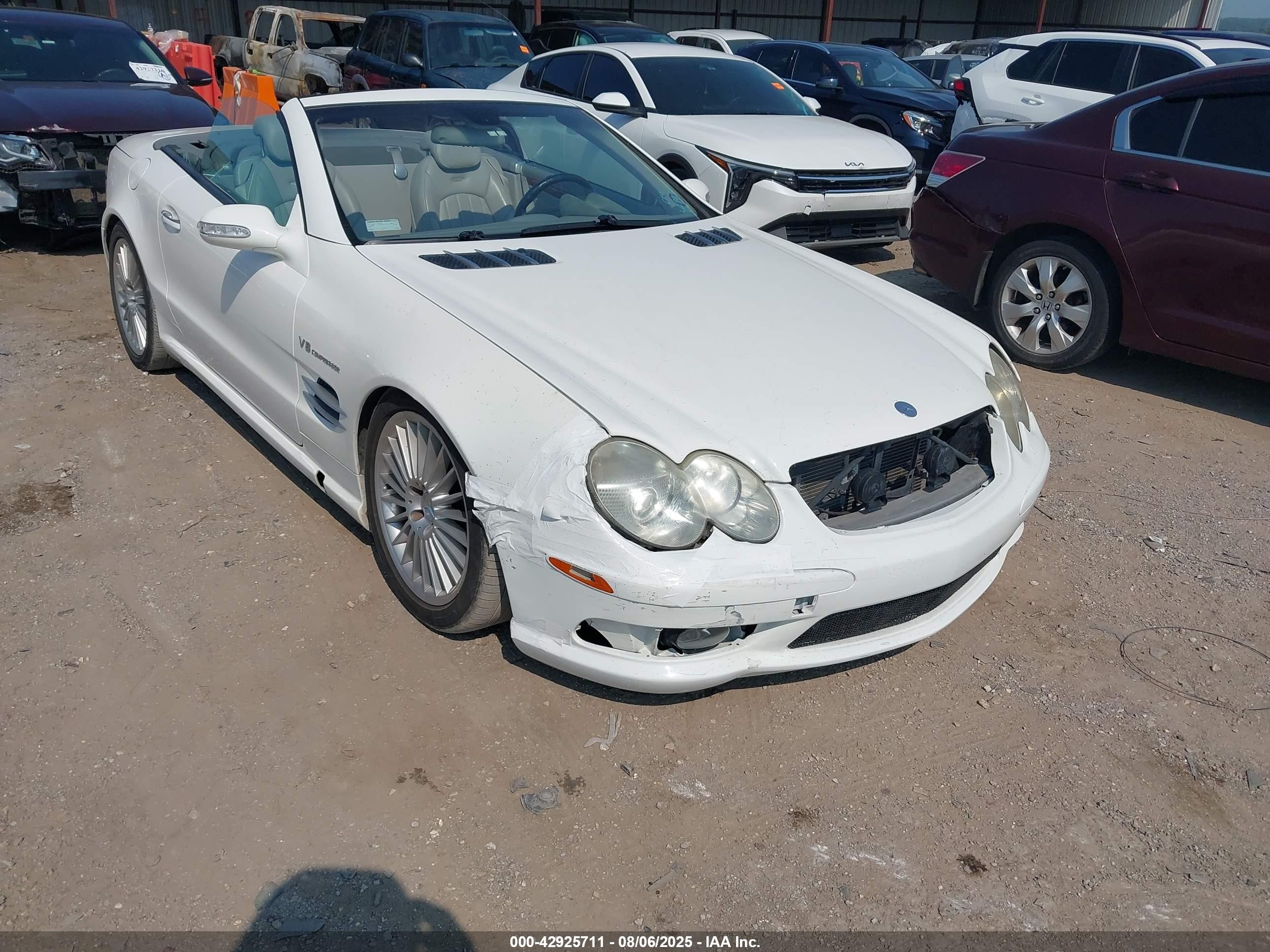 2003 Mercedes-benz Sl 55 Amg   Белый vin: WDBSK74F83F052485