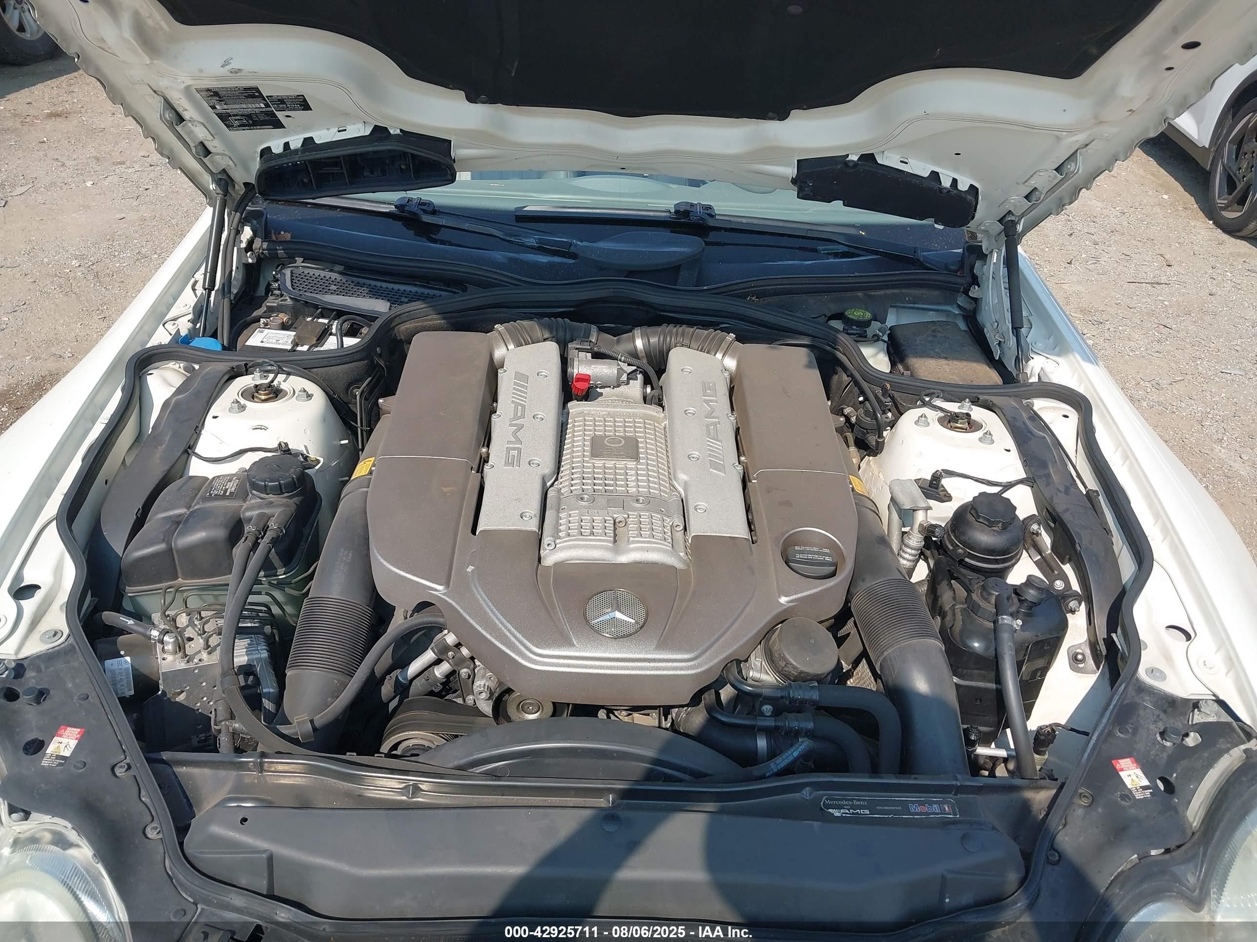 2003 Mercedes-benz Sl 55 Amg   Белый vin: WDBSK74F83F052485