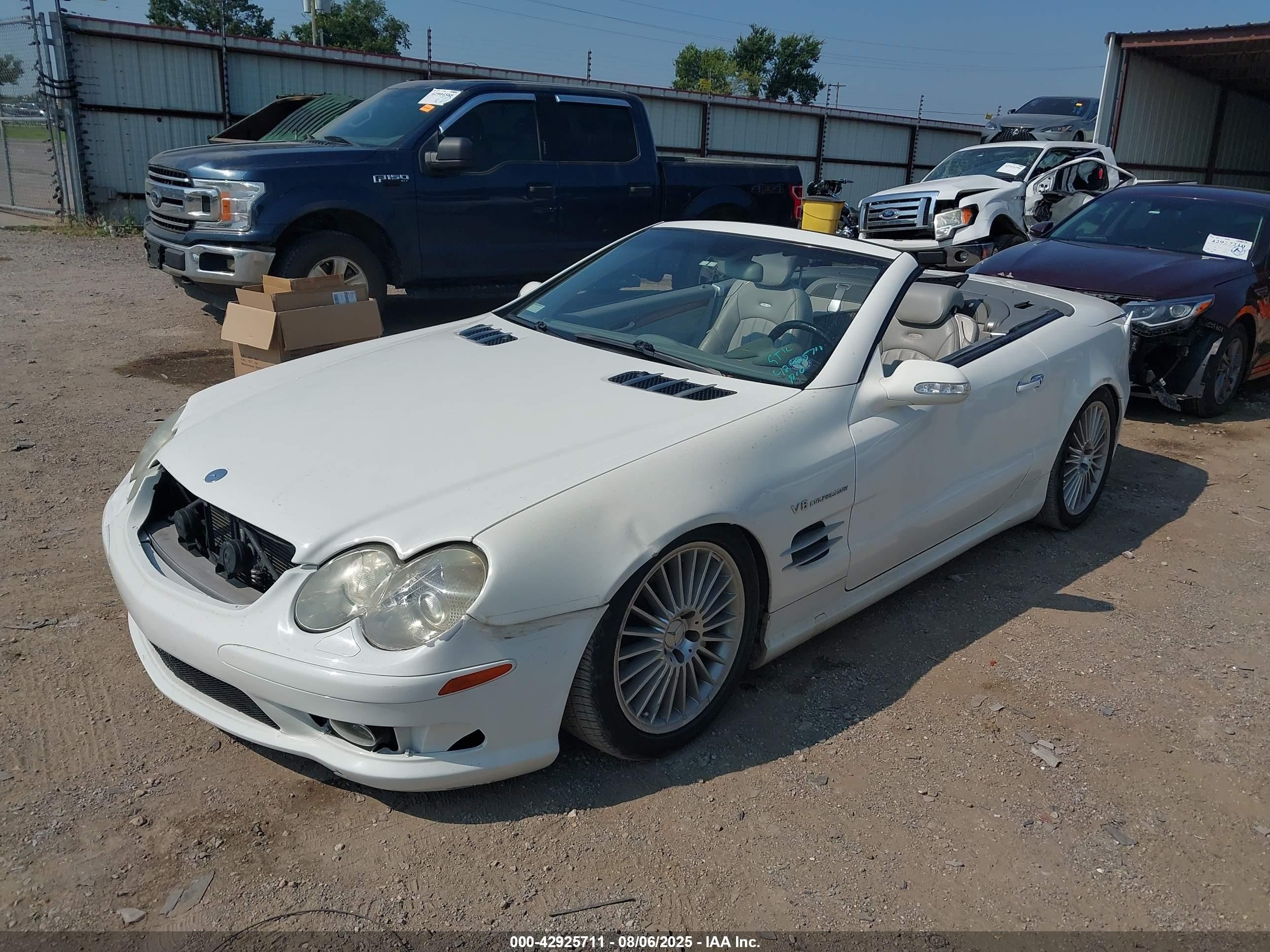 2003 Mercedes-benz Sl 55 Amg   Белый vin: WDBSK74F83F052485