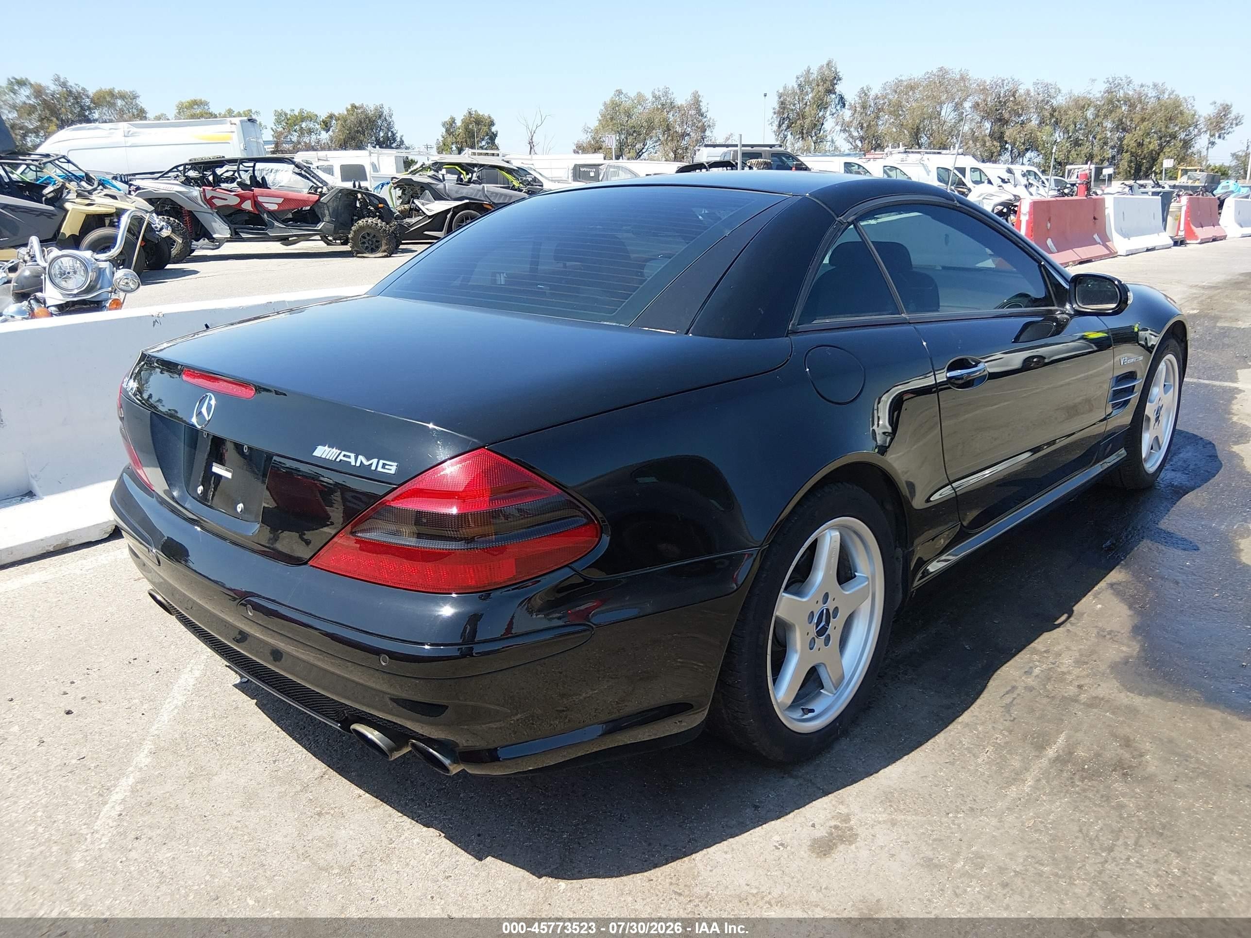 2003 Mercedes-benz Sl 55 Amg   Black vin: WDBSK74F83F056214