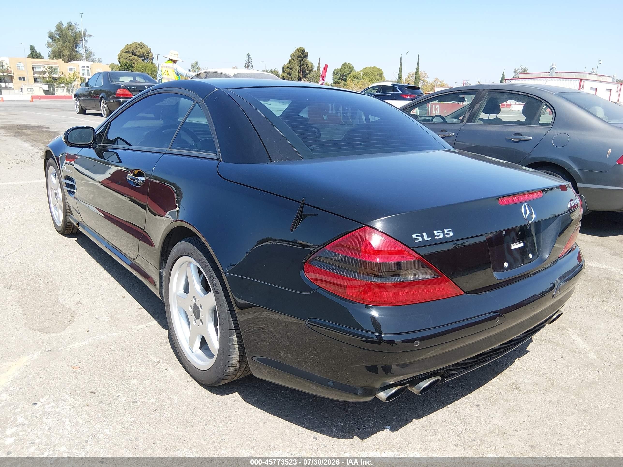 2003 Mercedes-benz Sl 55 Amg   Black vin: WDBSK74F83F056214