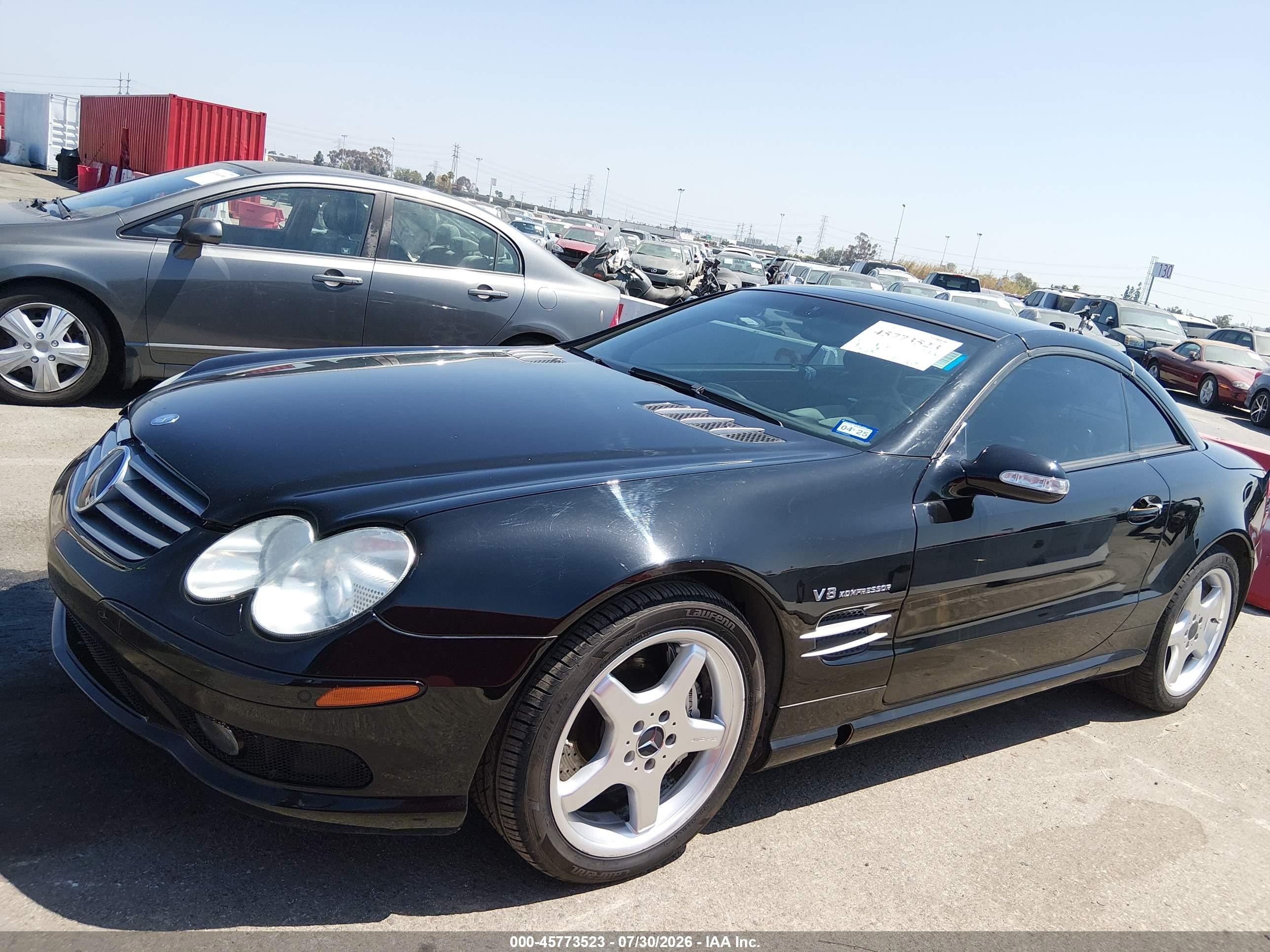 2003 Mercedes-benz Sl 55 Amg   Black vin: WDBSK74F83F056214