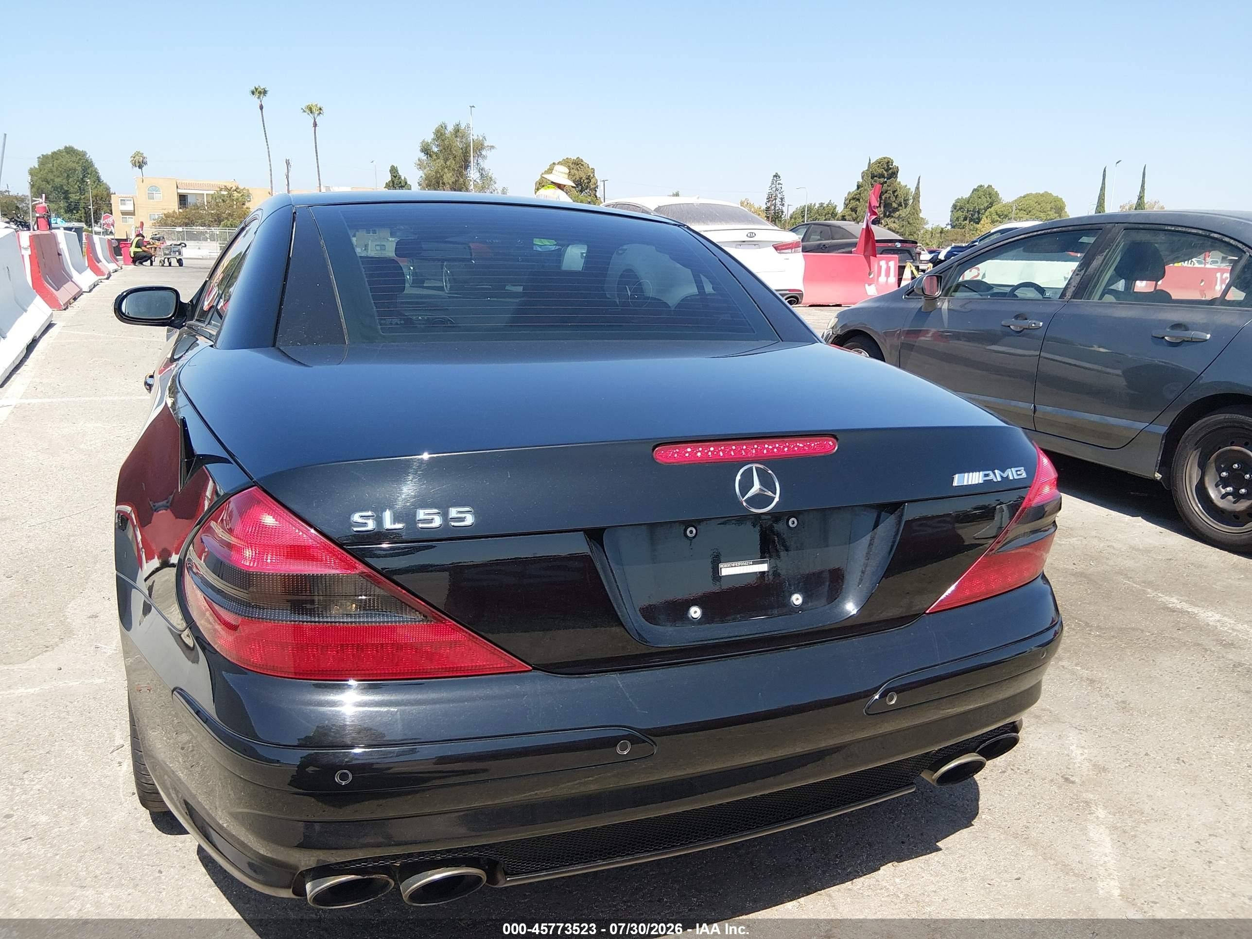 2003 Mercedes-benz Sl 55 Amg   Black vin: WDBSK74F83F056214