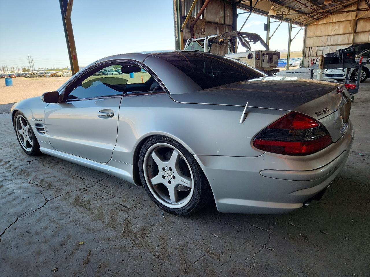 2004 Mercedes-benz Sl 55 Amg Silver vin: WDBSK74F84F066596