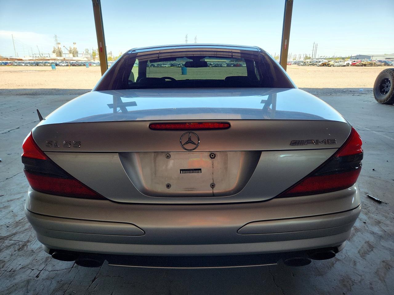 2004 Mercedes-benz Sl 55 Amg Silver vin: WDBSK74F84F066596