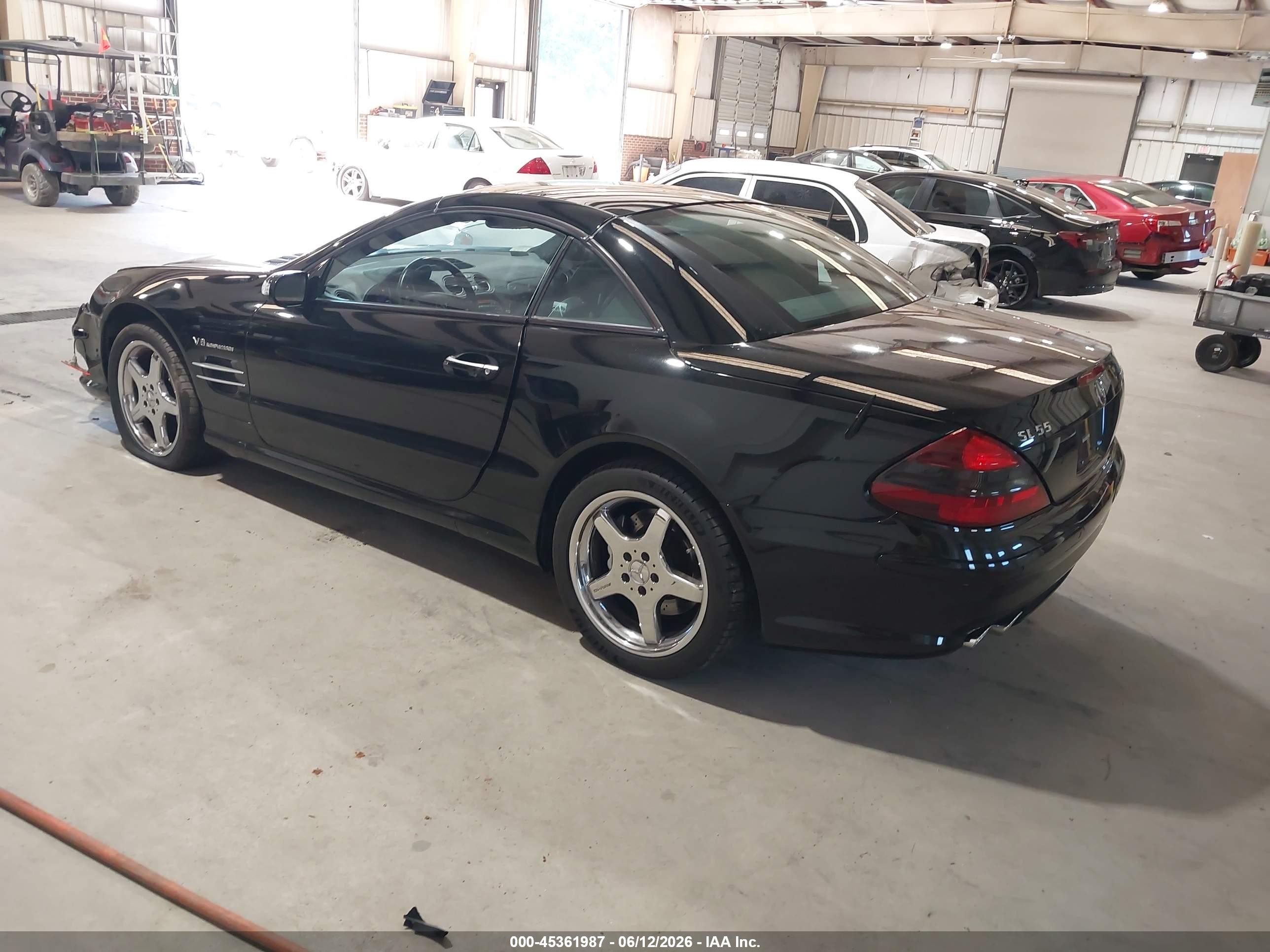 2004 Mercedes-benz Sl 55 Amg   Черный vin: WDBSK74F84F076903
