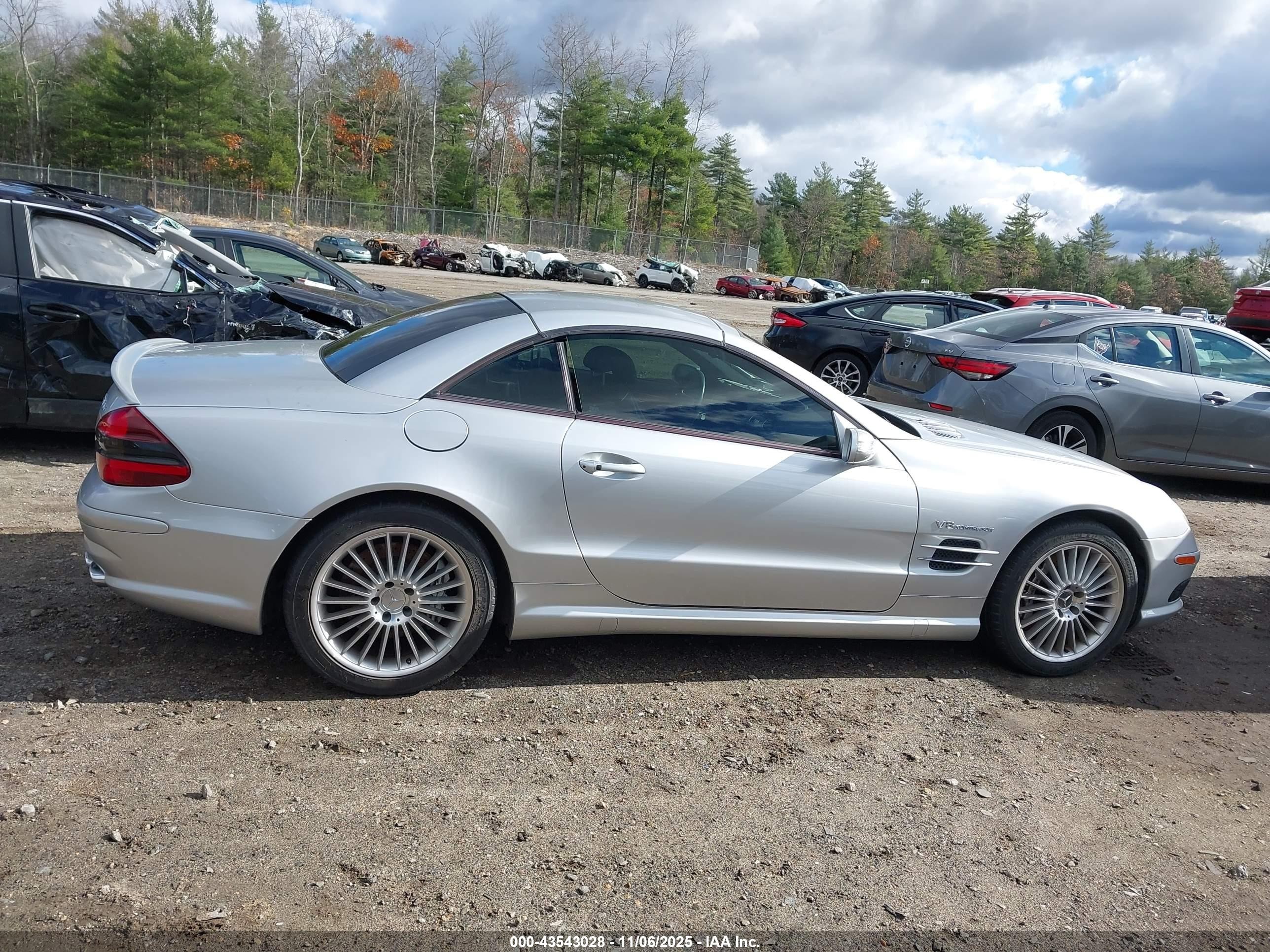 2004 Mercedes-benz Sl 55 Amg   Серебряный vin: WDBSK74F84F083043