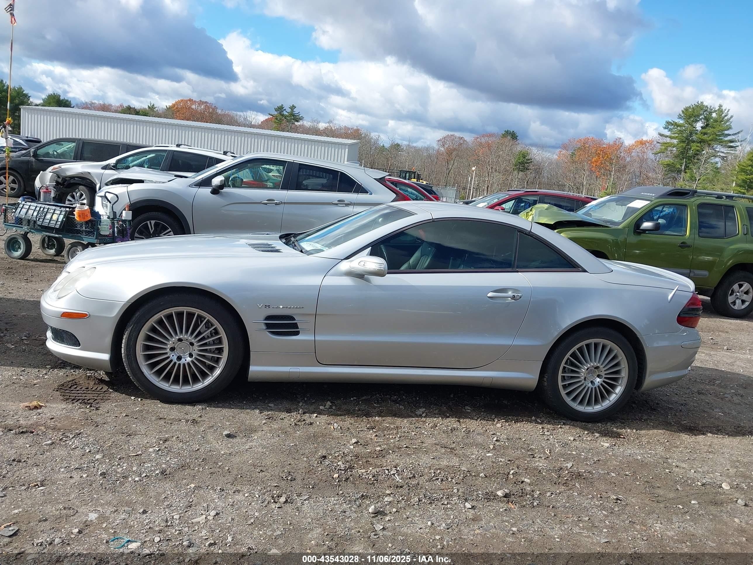 2004 Mercedes-benz Sl 55 Amg   Серебряный vin: WDBSK74F84F083043
