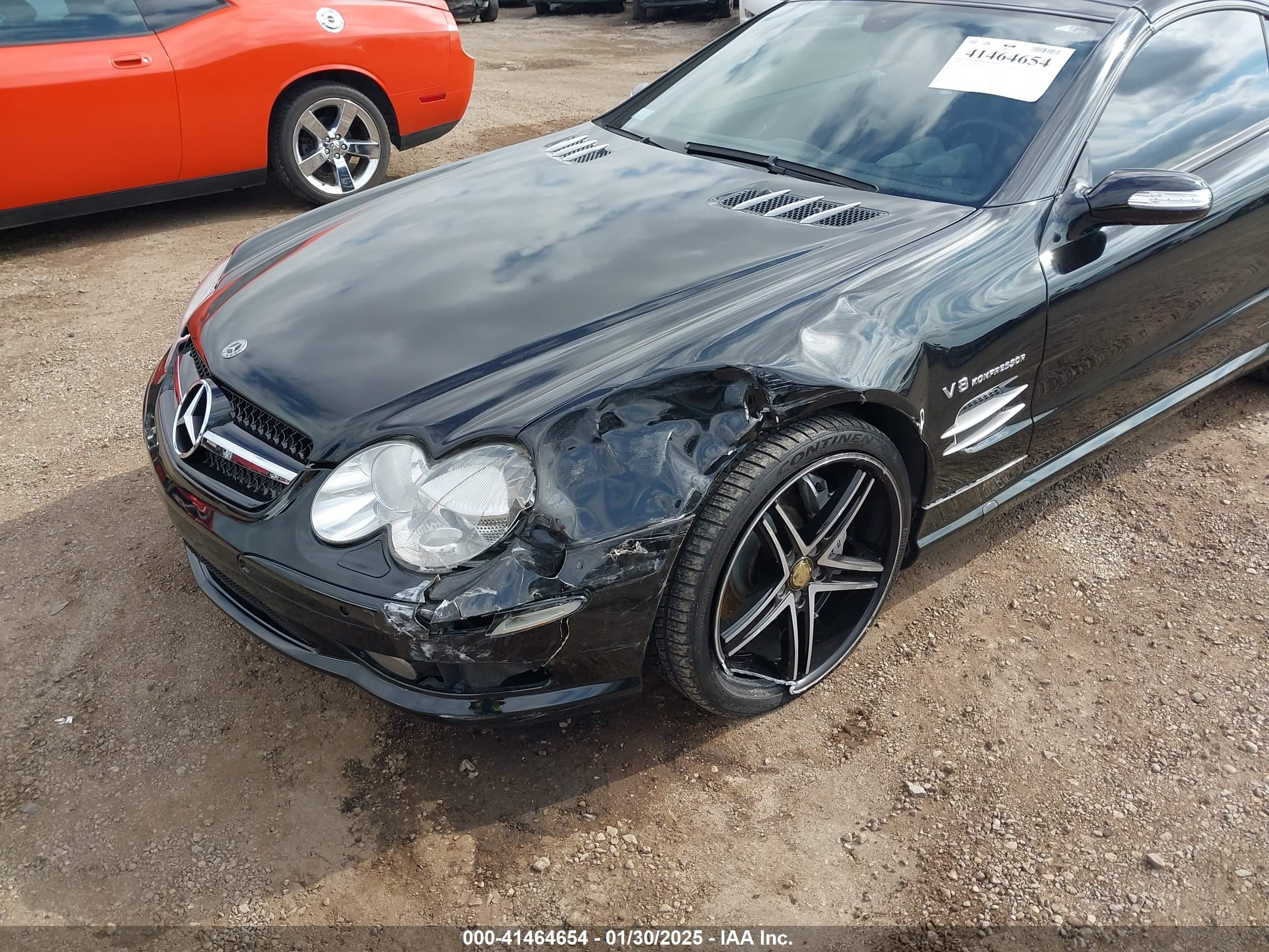 2006 Mercedes-benz Sl 55 Amg   Black vin: WDBSK74F86F116030