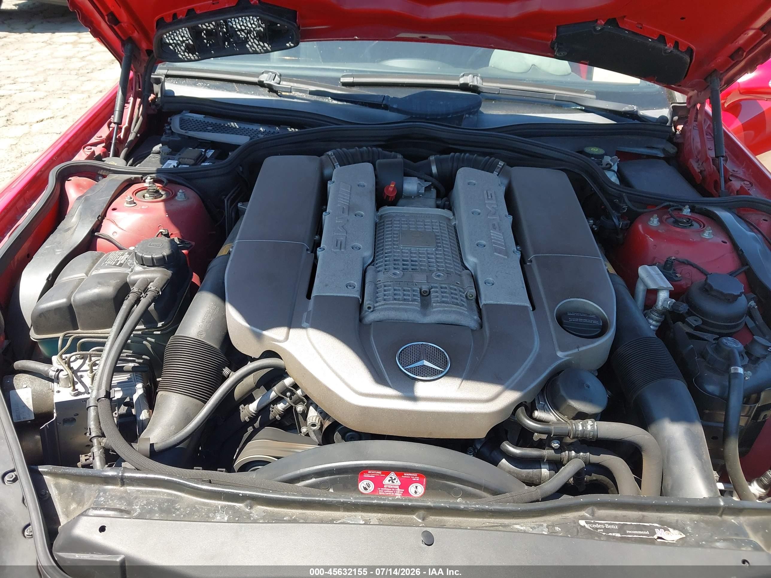 2004 Mercedes-benz Sl 55 Amg   Red vin: WDBSK74F94F064954