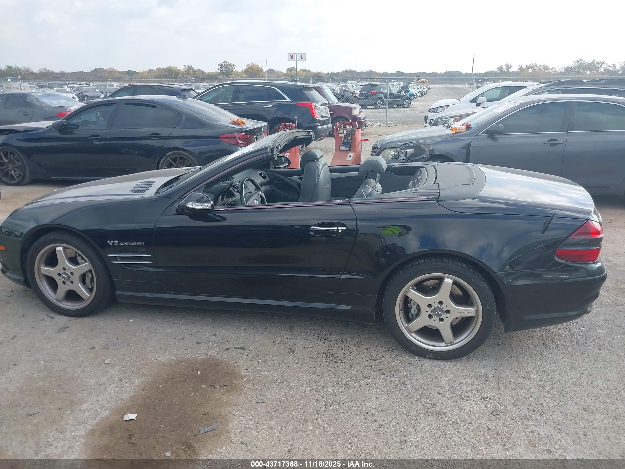 2003 Mercedes-benz Sl 55 Amg   Black vin: WDBSK74FX3F056280