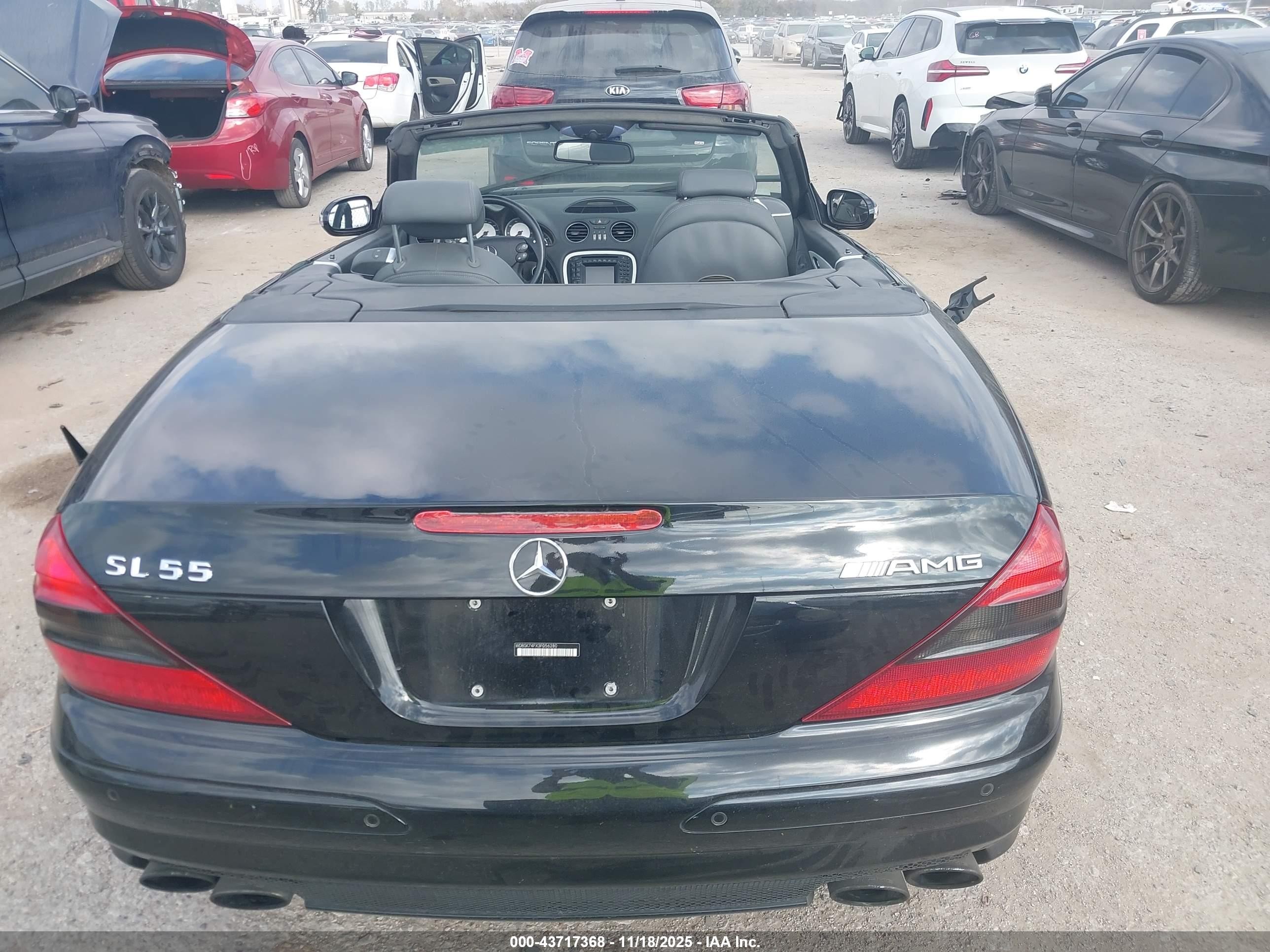 2003 Mercedes-benz Sl 55 Amg   Black vin: WDBSK74FX3F056280