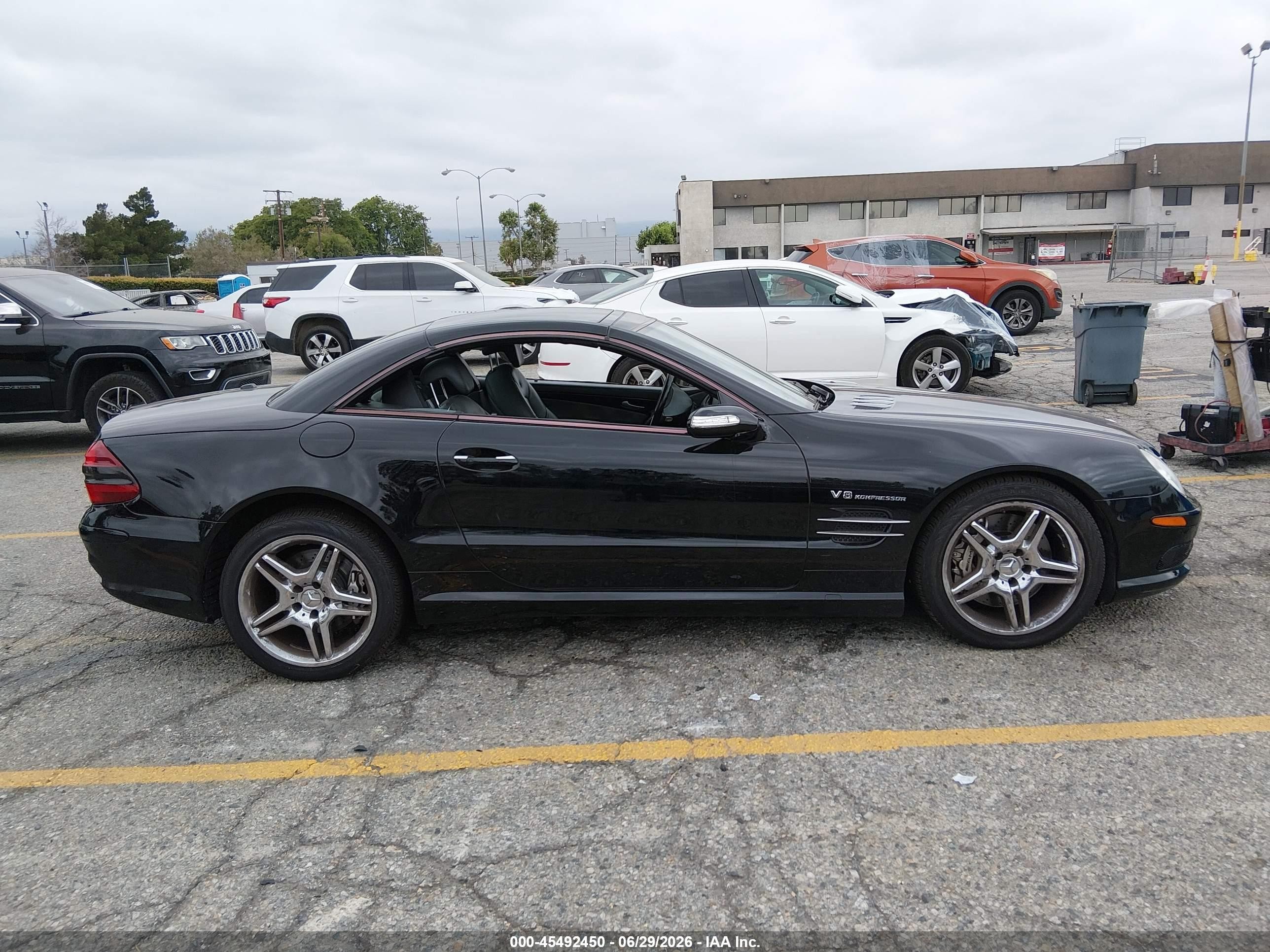 2006 Mercedes-benz Sl 55 Amg   Black vin: WDBSK74FX6F115039