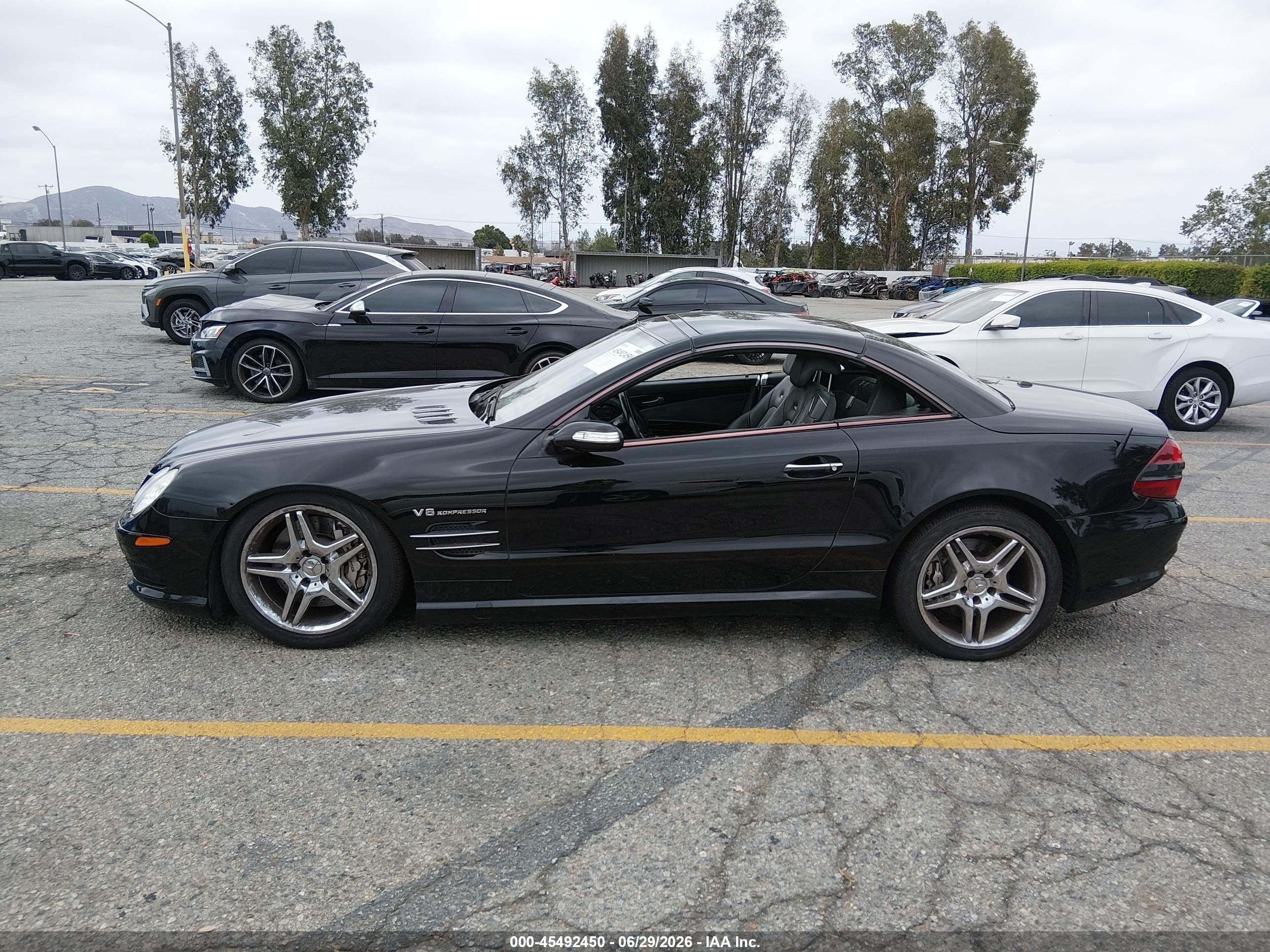 2006 Mercedes-benz Sl 55 Amg   Black vin: WDBSK74FX6F115039