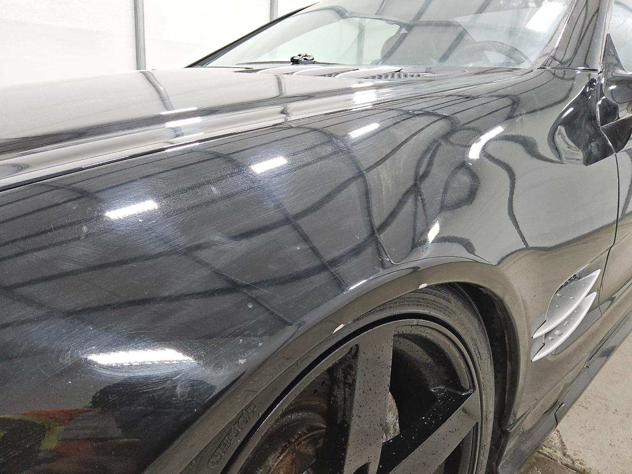 2003 Mercedes-benz Sl 500r Black vin: WDBSK75F03F007670 Damage: Left Front Fender, Dent(S) W/ Paint Dmg, 1/2 To 1 Inch