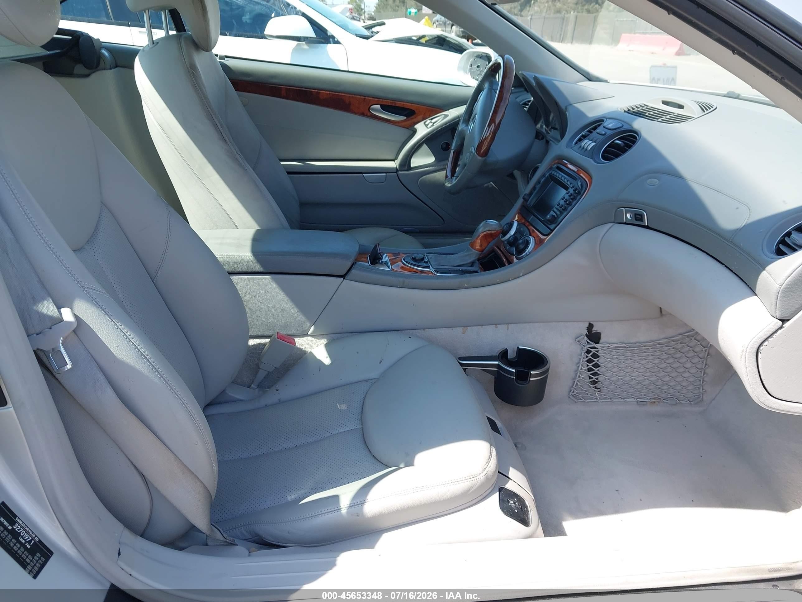 2003 Mercedes-benz Sl 500 Silver vin: WDBSK75F03F020063
