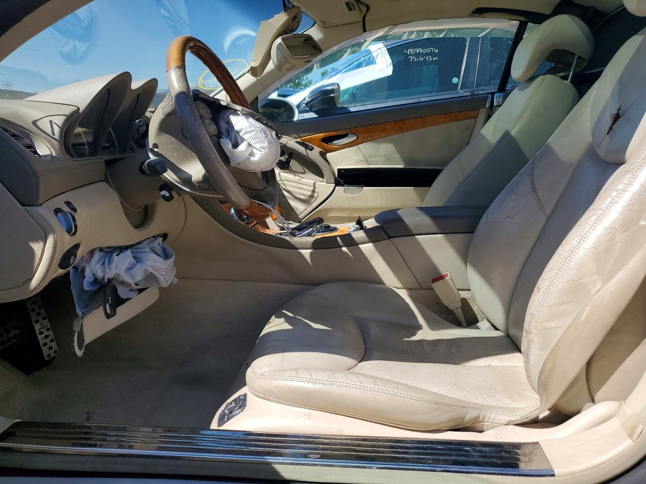 2003 Mercedes-benz Sl 500r White vin: WDBSK75F03F034397