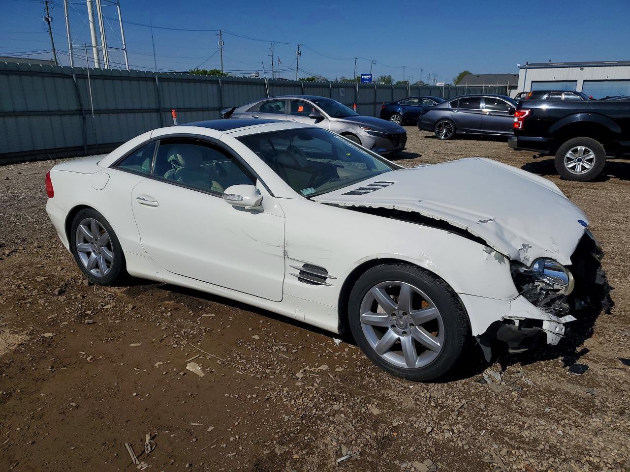 2003 Mercedes-benz Sl 500r White vin: WDBSK75F03F034397