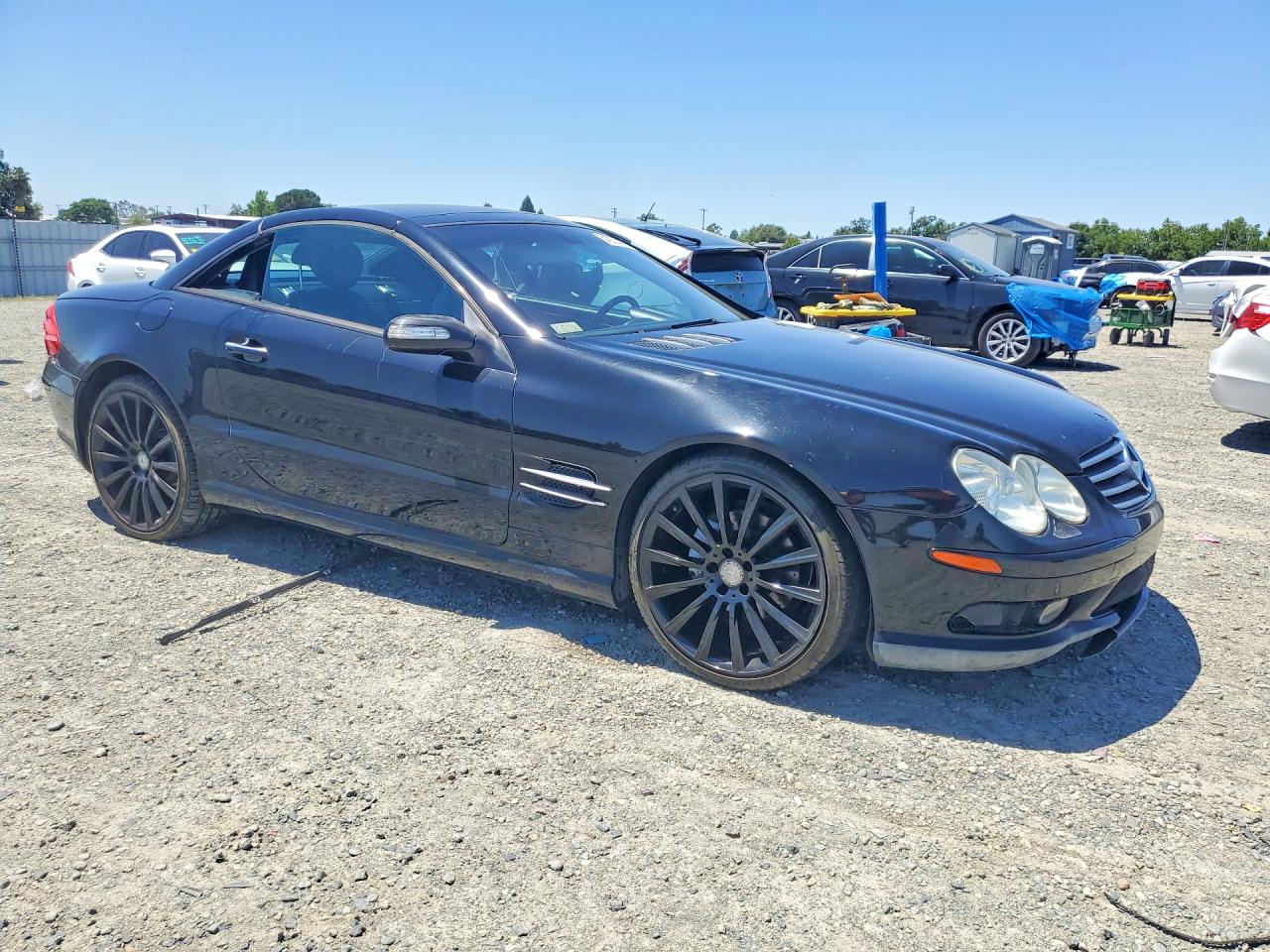 2004 Mercedes-benz Sl 500 Black vin: WDBSK75F04F064565