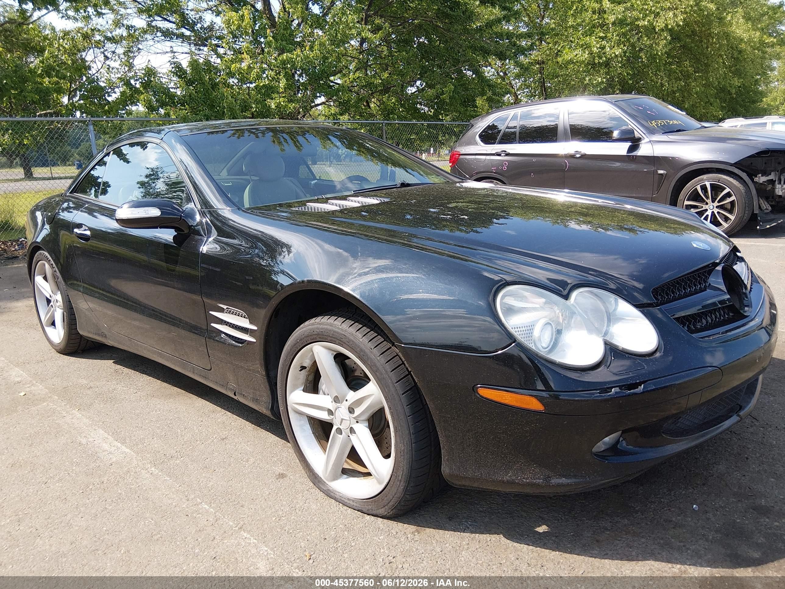 2004 Mercedes-benz Sl 500 Черный vin: WDBSK75F04F072410