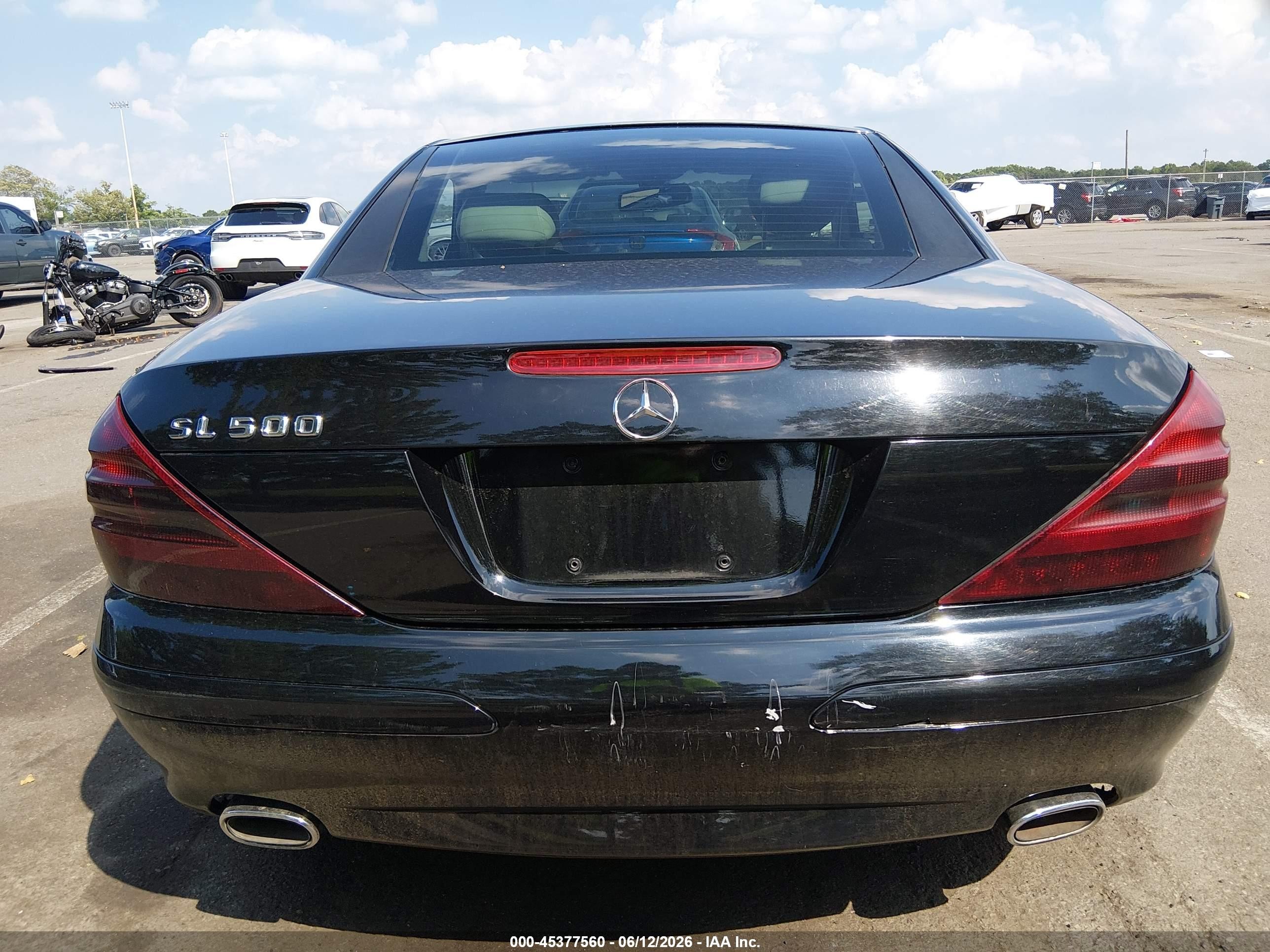 2004 Mercedes-benz Sl 500 Черный vin: WDBSK75F04F072410