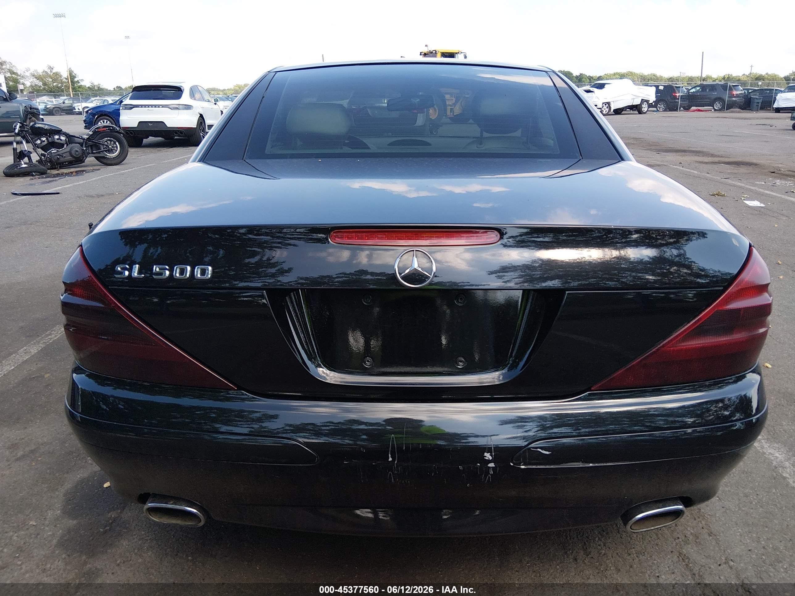 2004 Mercedes-benz Sl 500 Черный vin: WDBSK75F04F072410