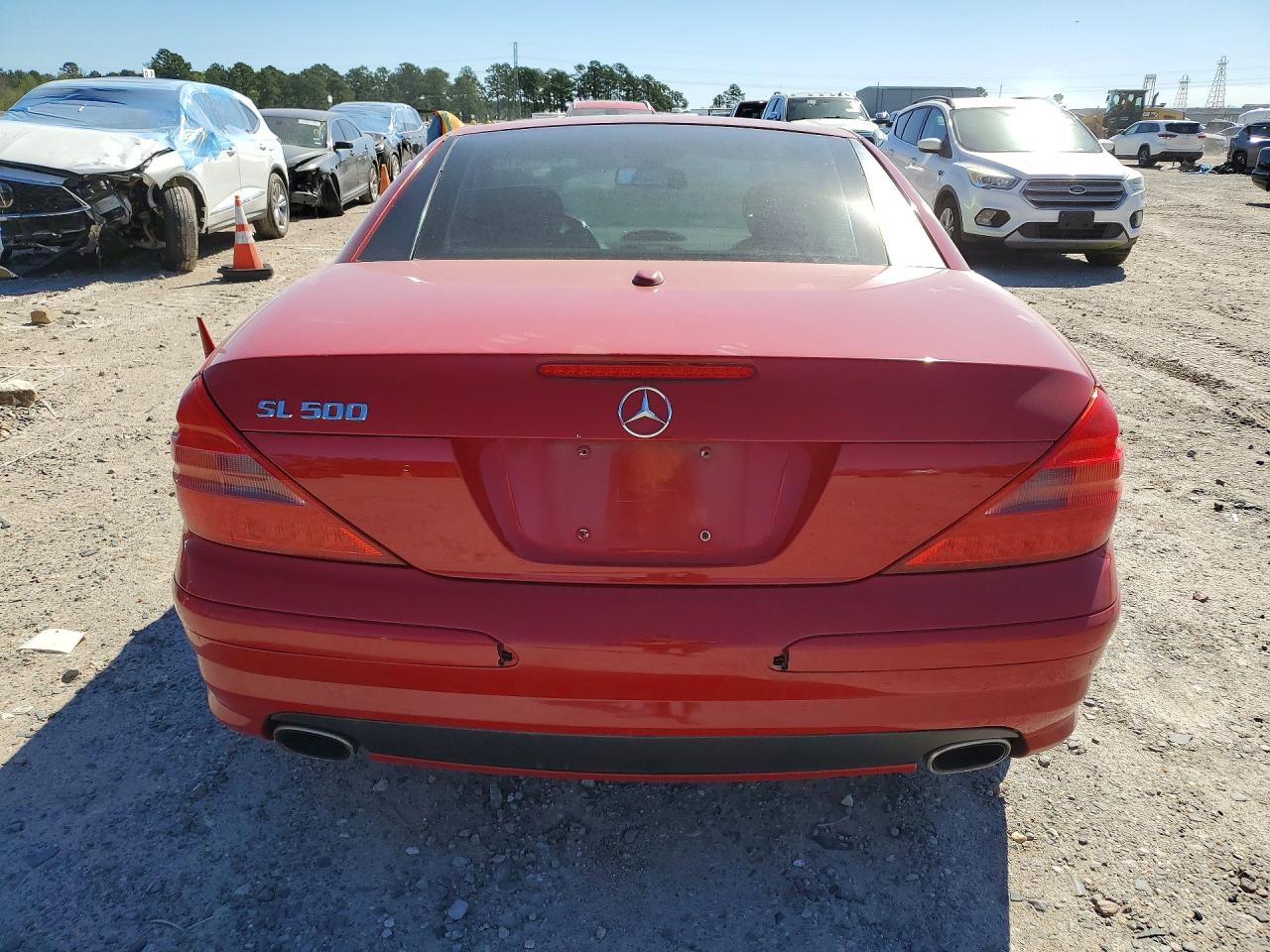2005 Mercedes-benz Sl 500 Red vin: WDBSK75F05F093808