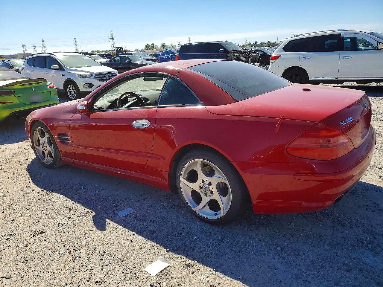 2005 Mercedes-benz Sl 500 Red vin: WDBSK75F05F093808