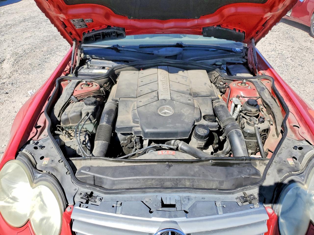 2005 Mercedes-benz Sl 500 Red vin: WDBSK75F05F093808