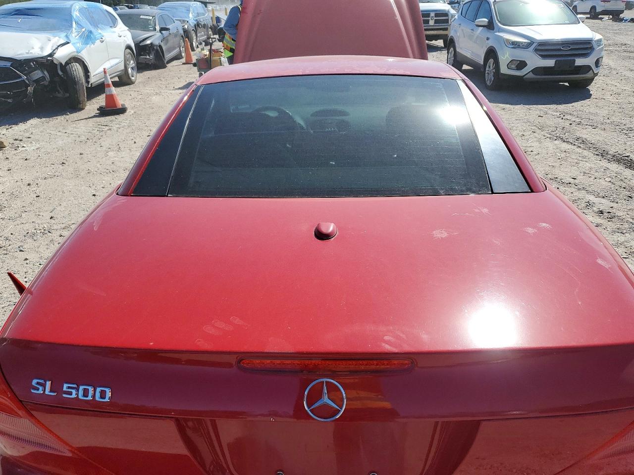 2005 Mercedes-benz Sl 500 Red vin: WDBSK75F05F093808