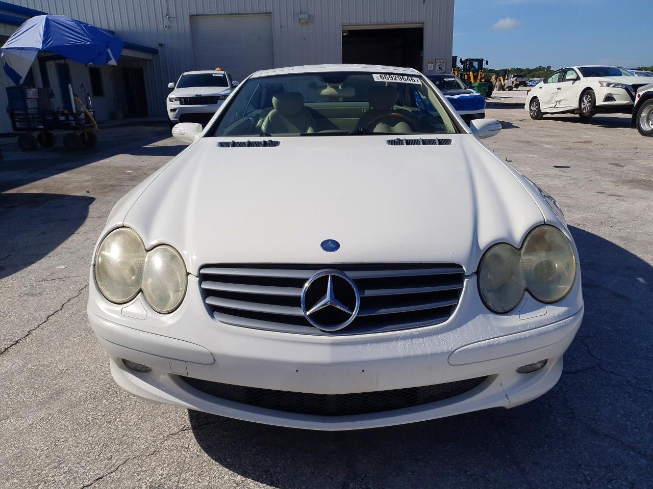2005 Mercedes-benz Sl 500 Белый vin: WDBSK75F05F098930