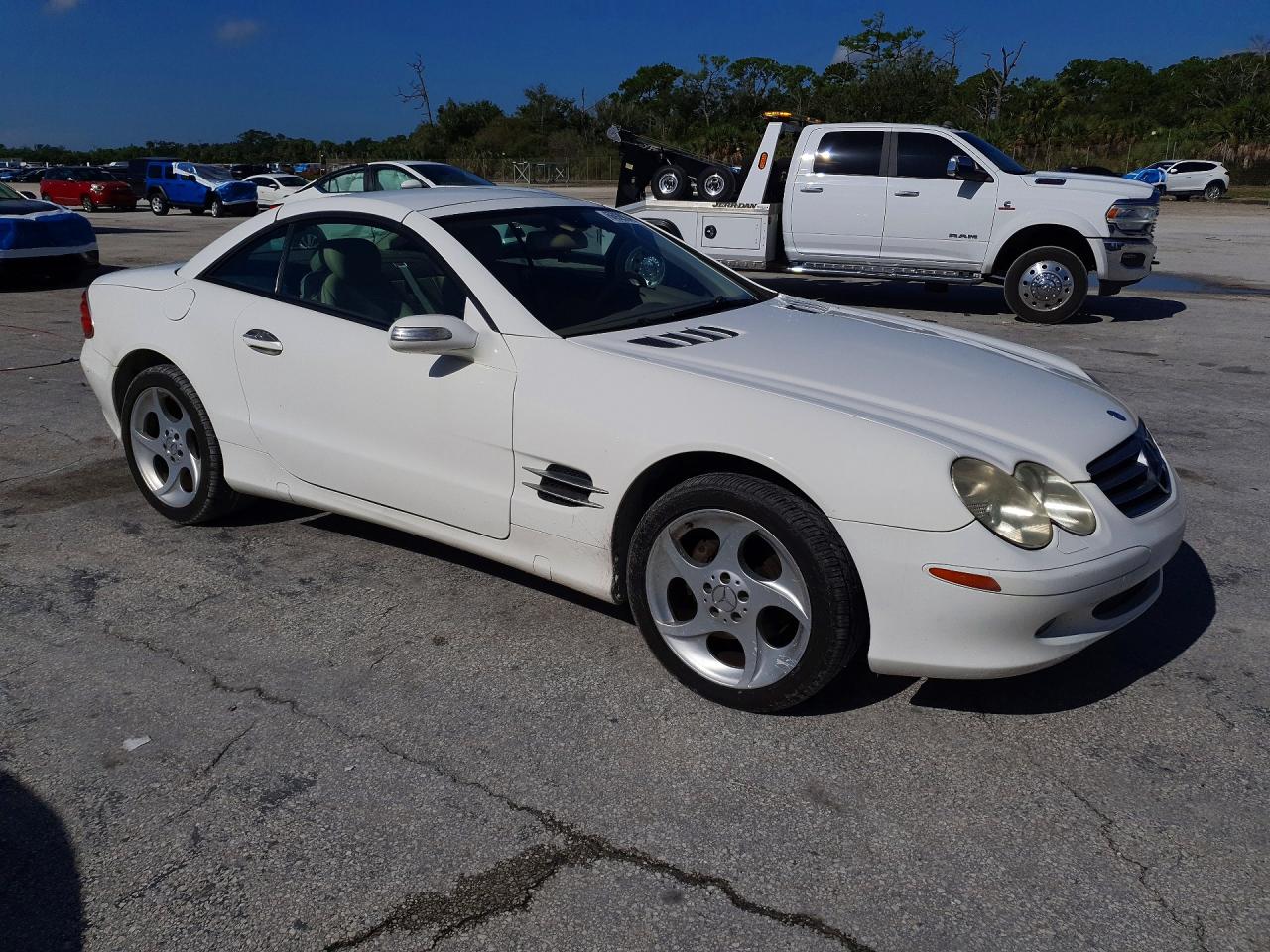 2005 Mercedes-benz Sl 500 Белый vin: WDBSK75F05F098930