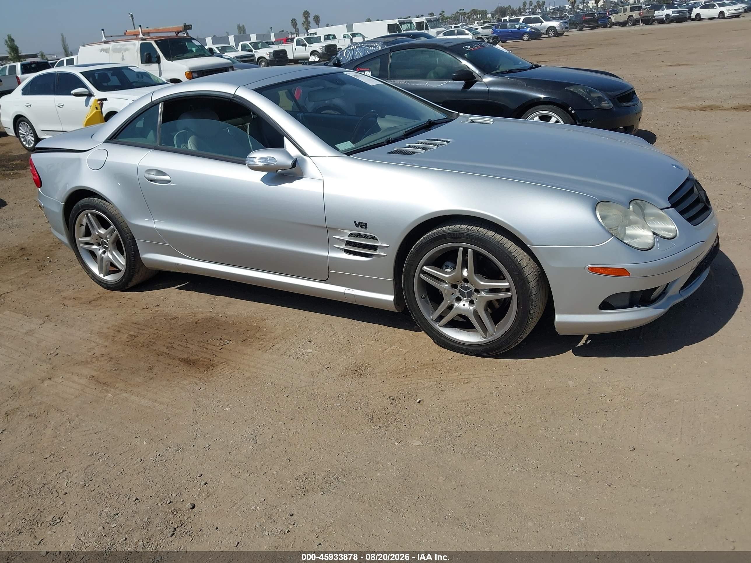 2006 Mercedes-benz Sl 500   Silver vin: WDBSK75F06F109538