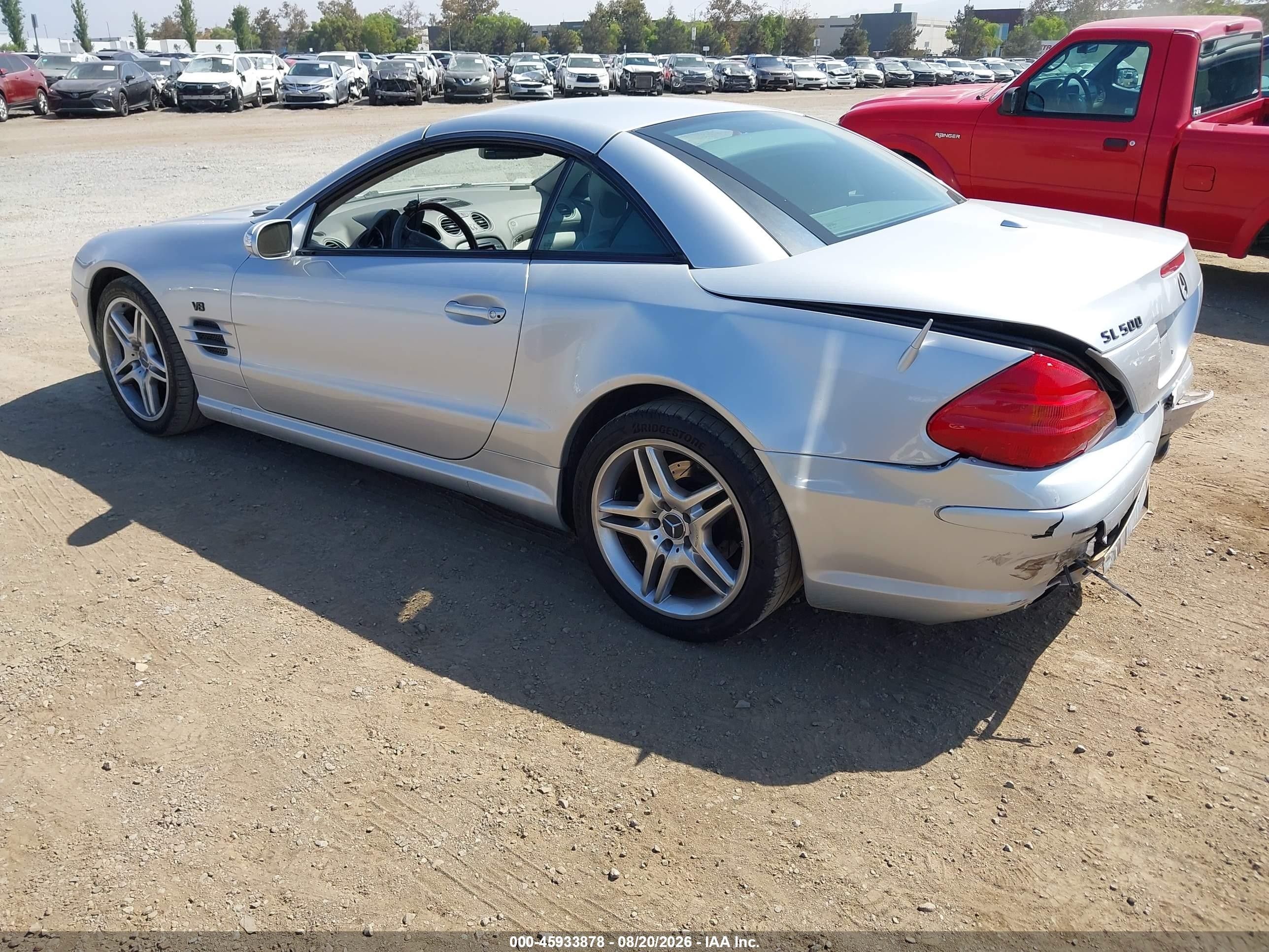 2006 Mercedes-benz Sl 500   Silver vin: WDBSK75F06F109538