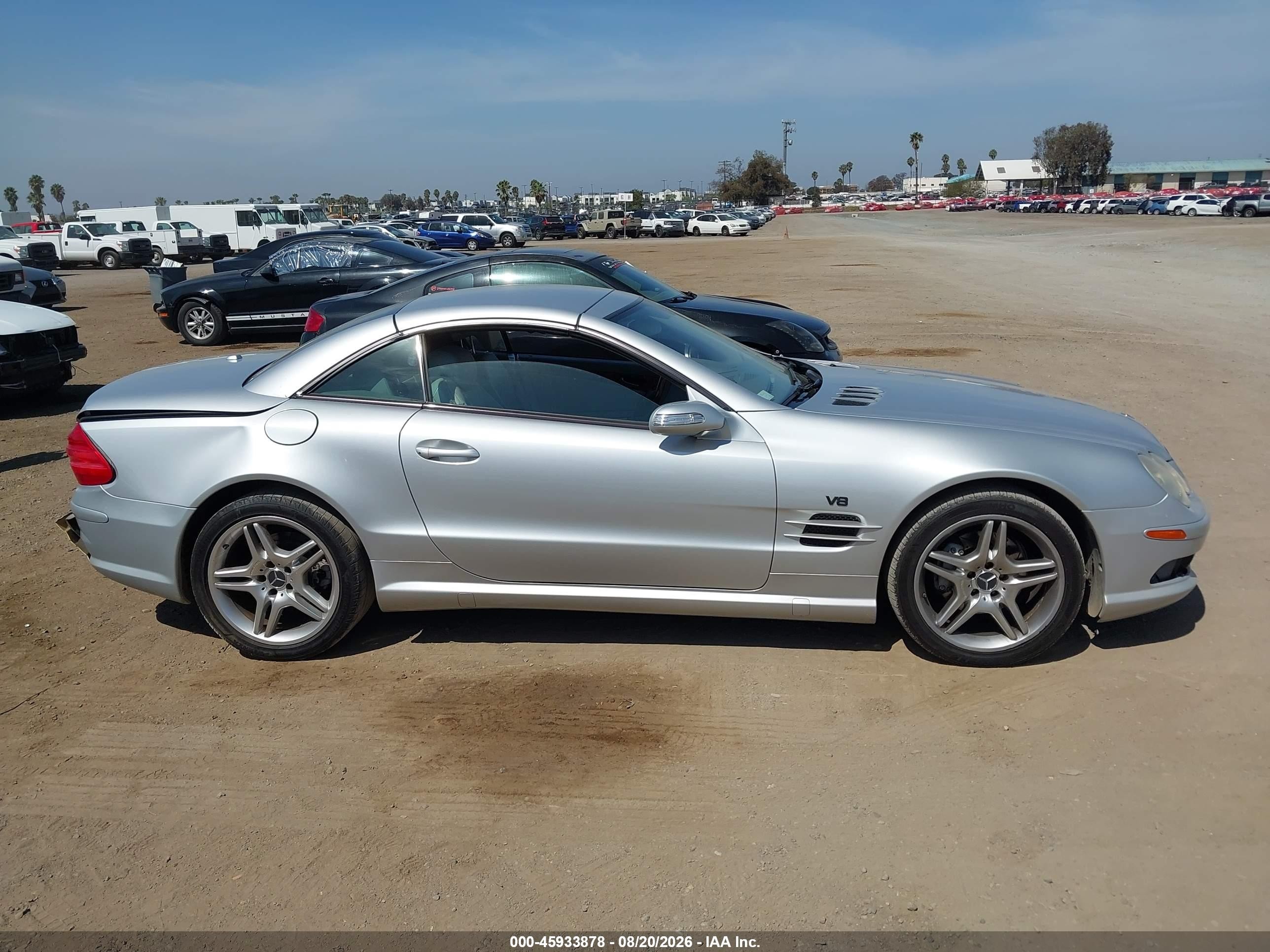 2006 Mercedes-benz Sl 500   Silver vin: WDBSK75F06F109538