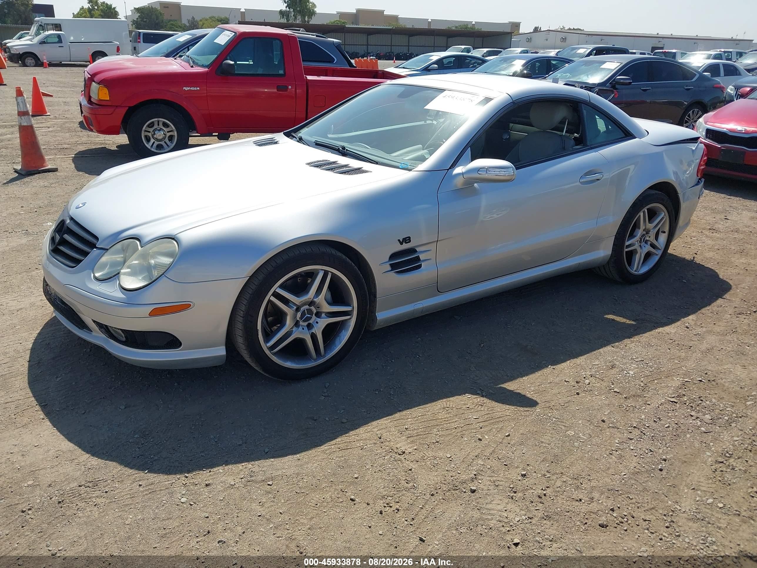 2006 Mercedes-benz Sl 500   Silver vin: WDBSK75F06F109538