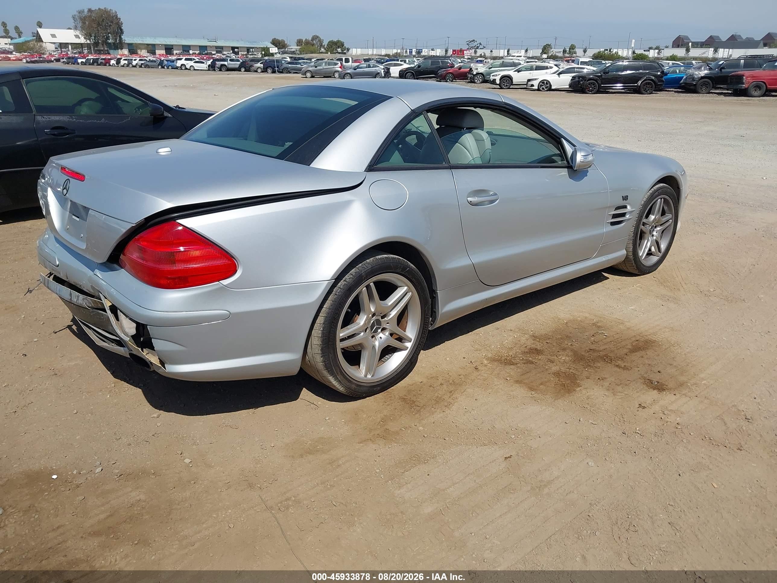 2006 Mercedes-benz Sl 500   Silver vin: WDBSK75F06F109538