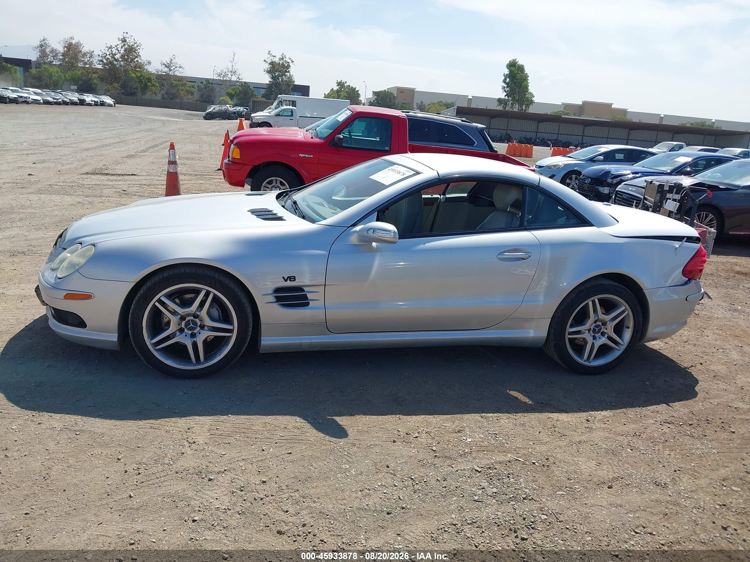 2006 Mercedes-benz Sl 500   Silver vin: WDBSK75F06F109538