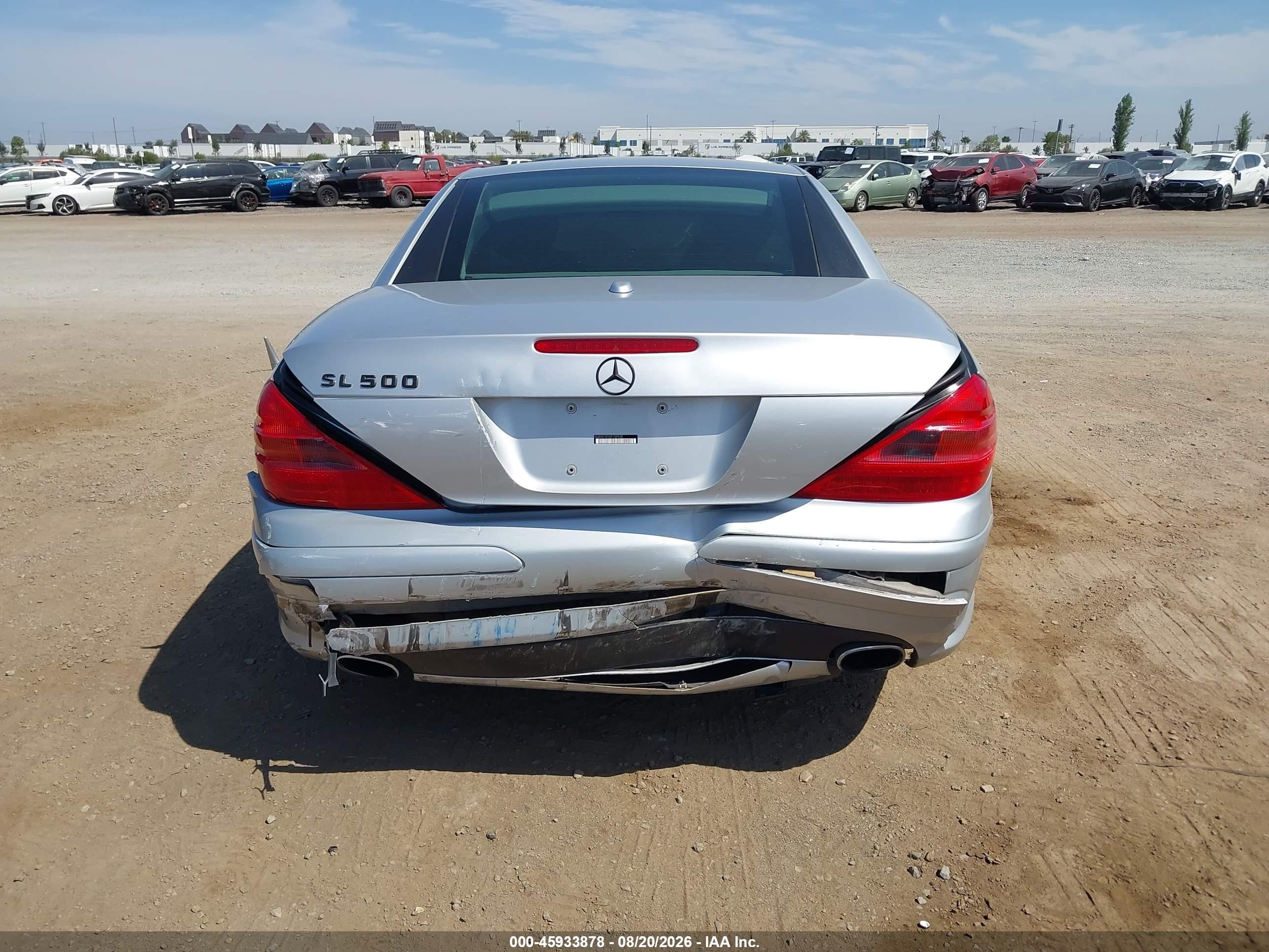 2006 Mercedes-benz Sl 500   Silver vin: WDBSK75F06F109538