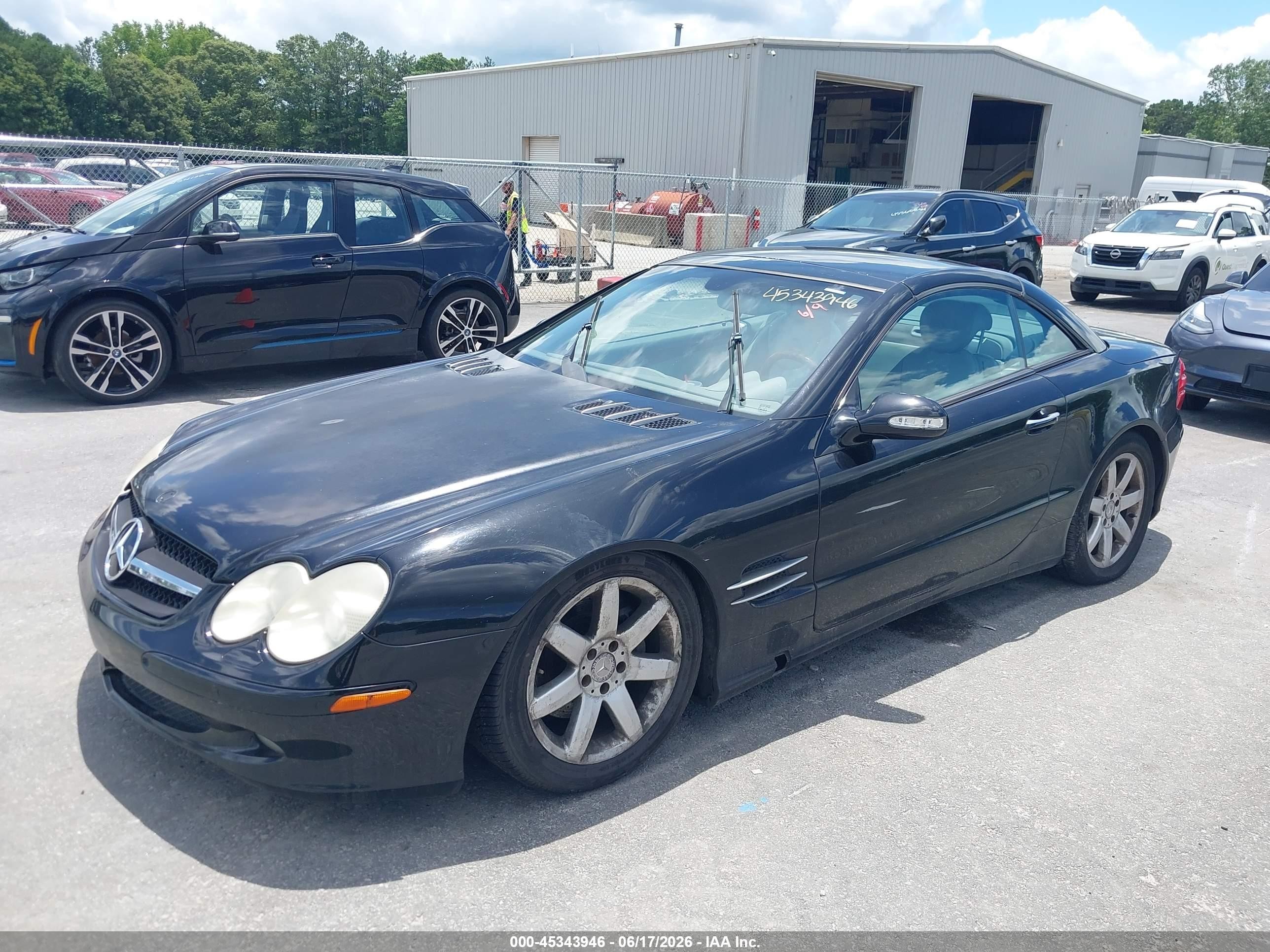 2003 Mercedes-benz Sl 500   Black vin: WDBSK75F13F021917