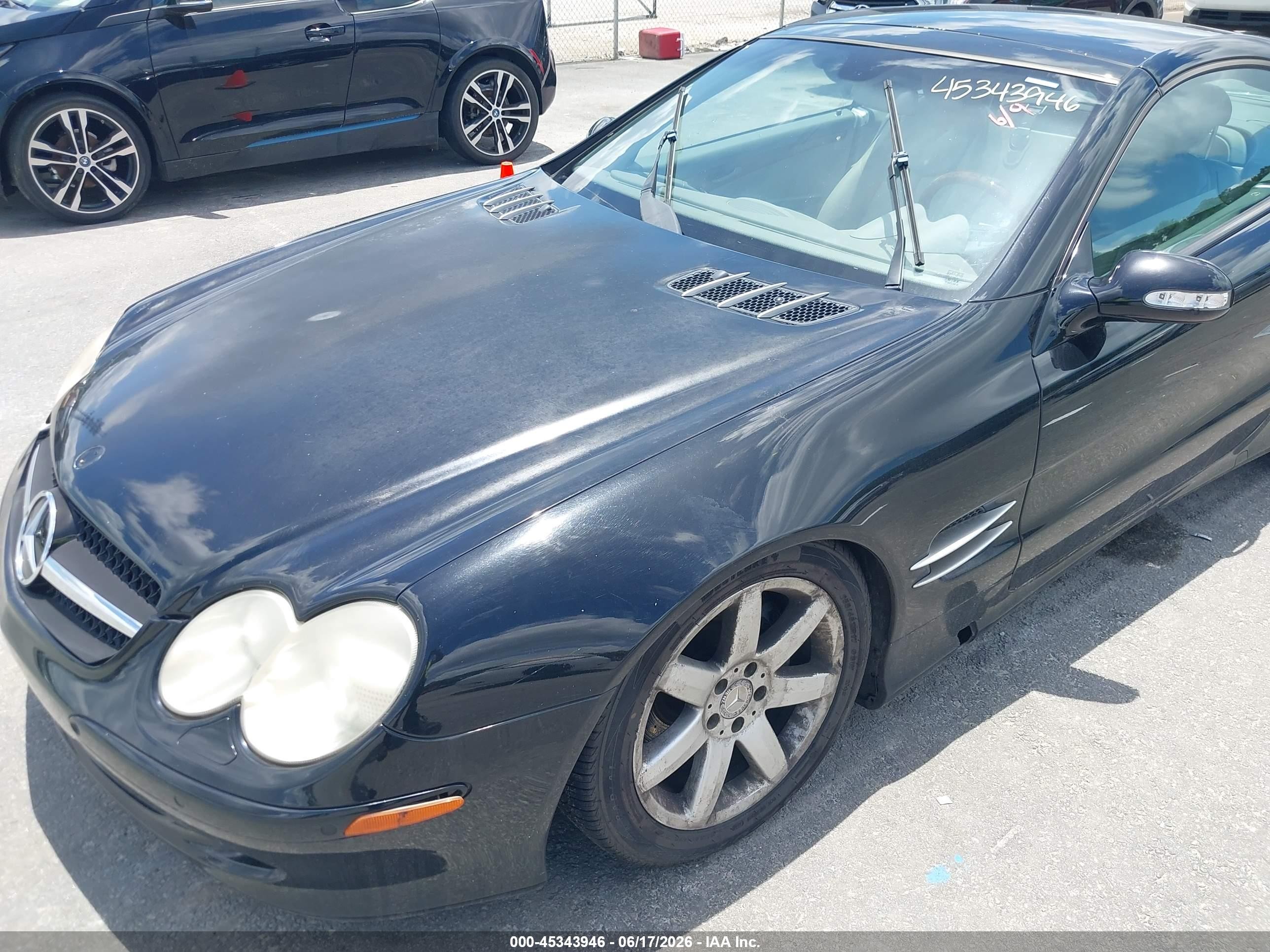 2003 Mercedes-benz Sl 500   Black vin: WDBSK75F13F021917