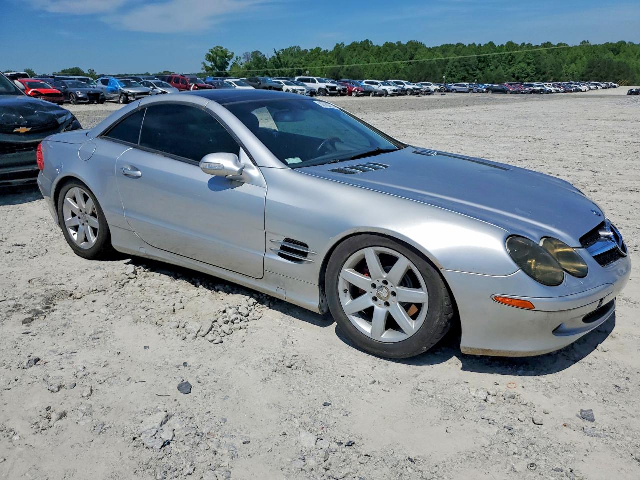 2004 Mercedes-benz Sl-class Silver vin: WDBSK75F13F049703