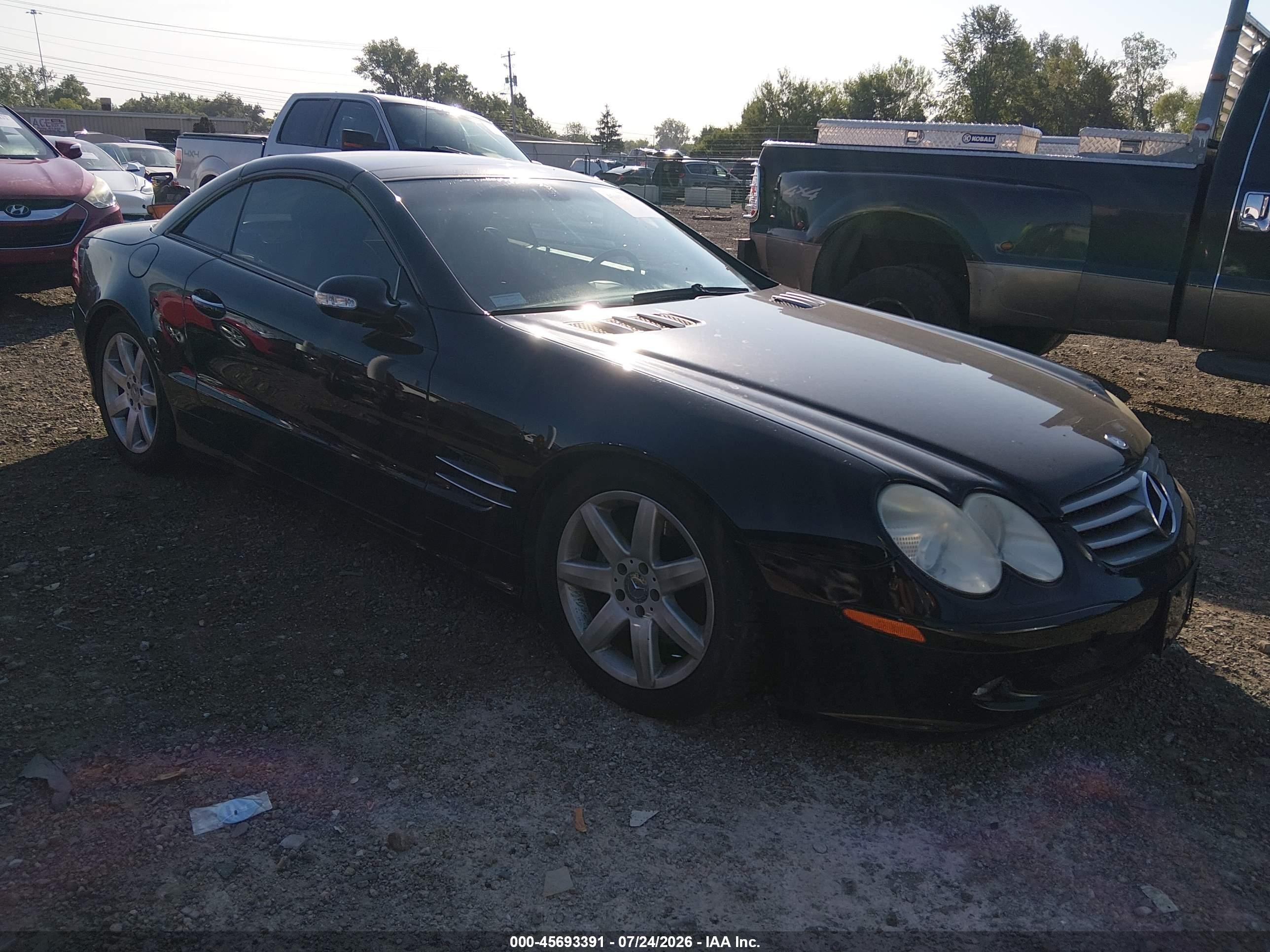 2003 Mercedes-benz Sl 500 Black vin: WDBSK75F13F059017