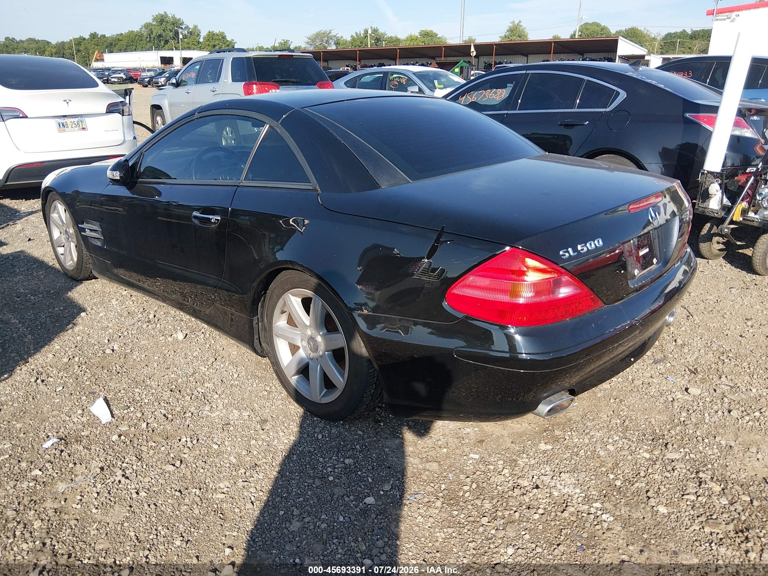 2003 Mercedes-benz Sl 500   Black vin: WDBSK75F13F059017