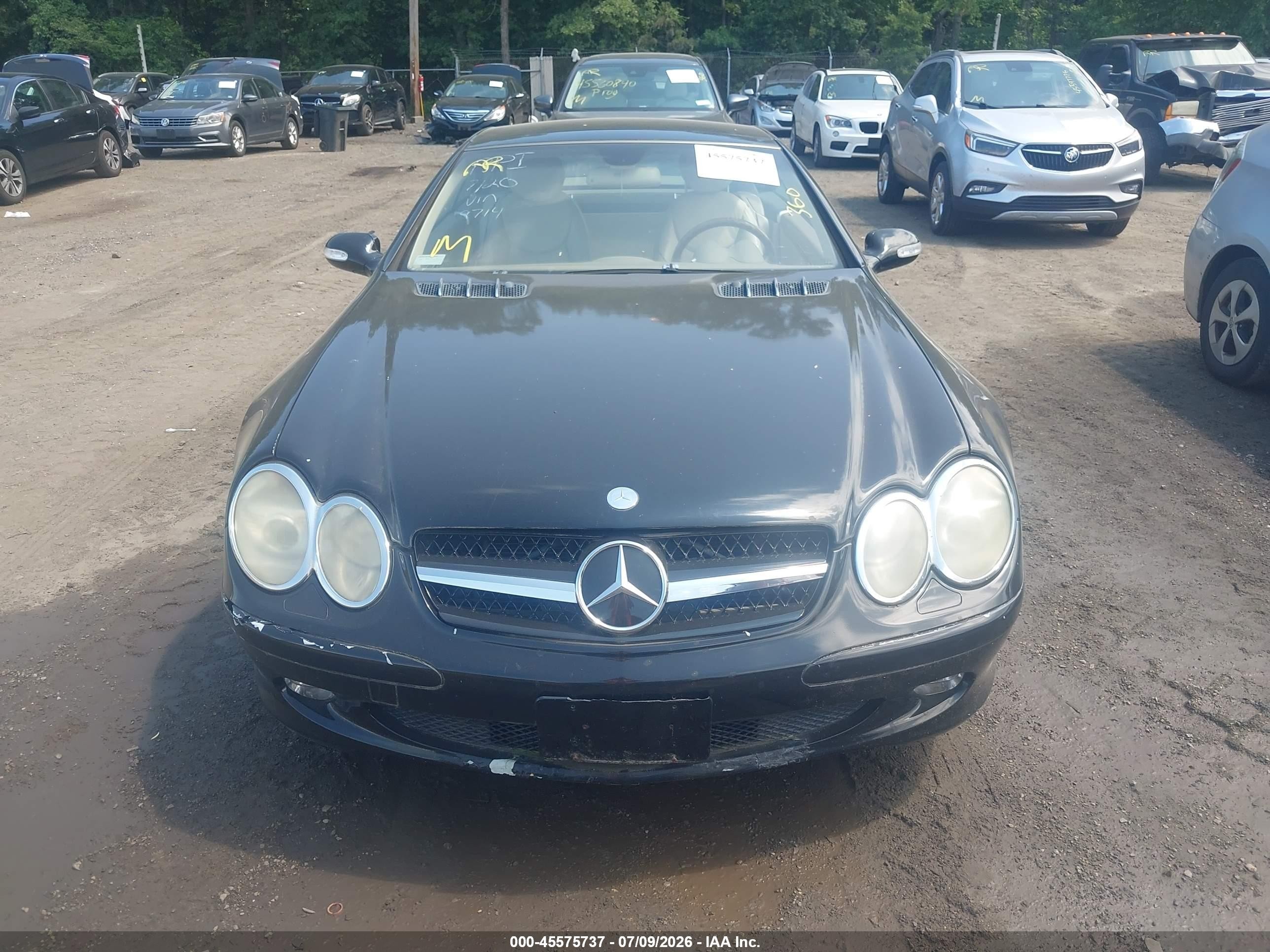 2003 Mercedes-benz Sl 500   Black vin: WDBSK75F13F059714
