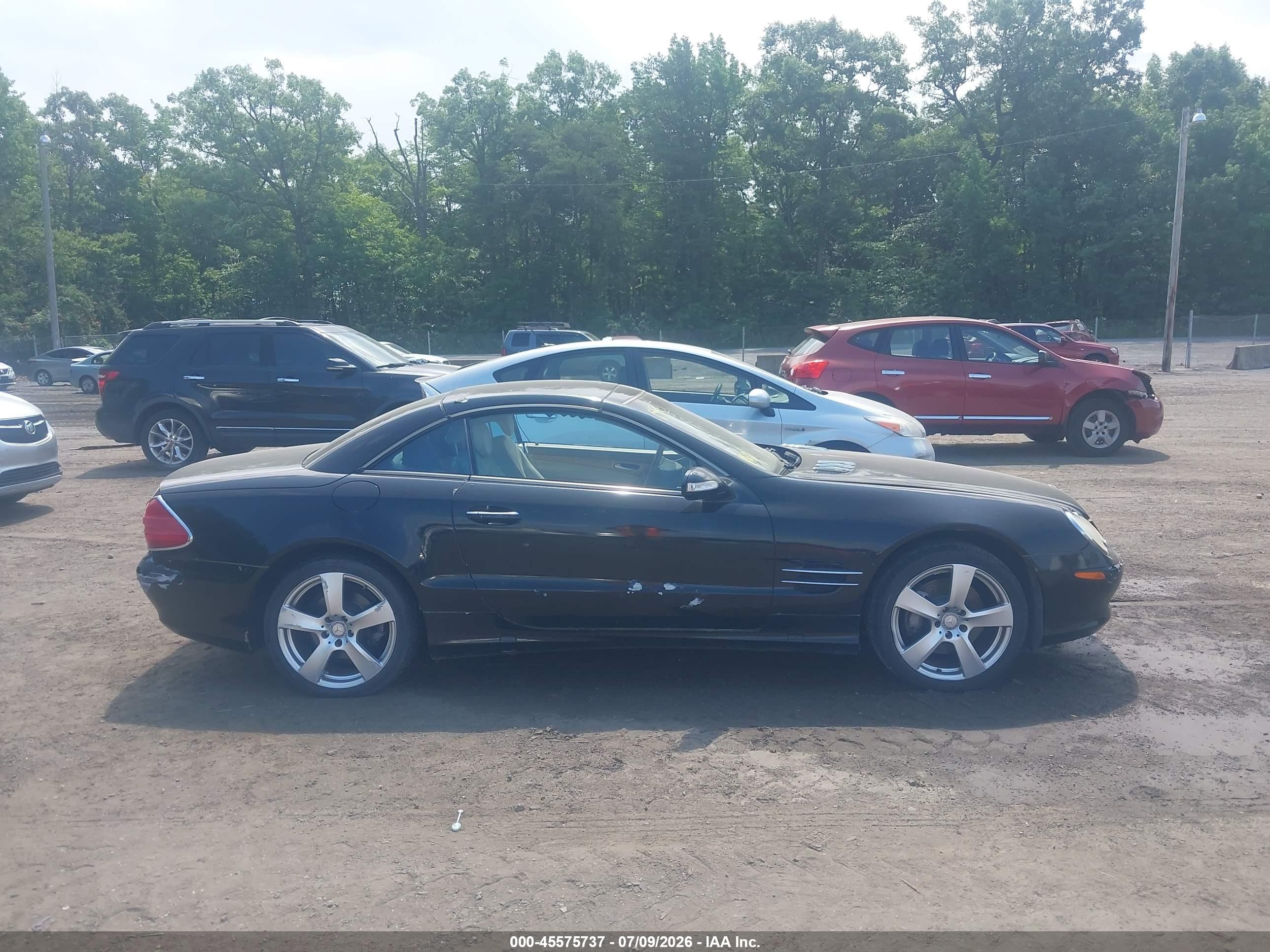 2003 Mercedes-benz Sl 500   Black vin: WDBSK75F13F059714