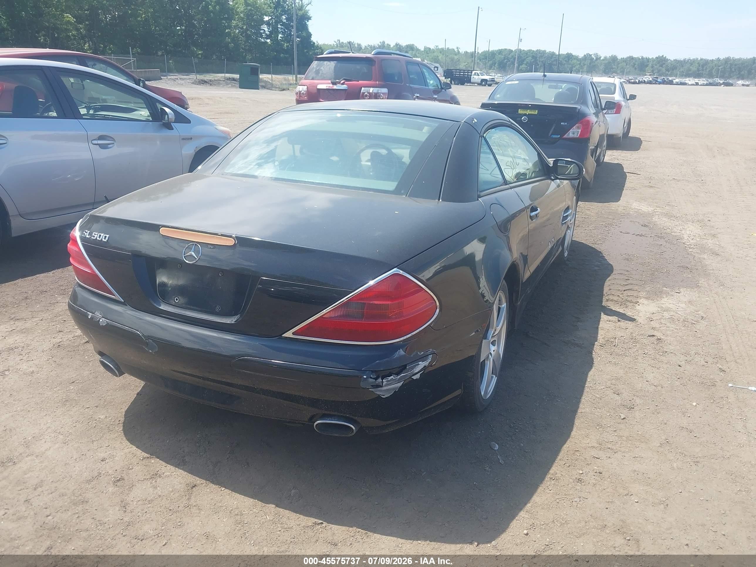 2003 Mercedes-benz Sl 500   Black vin: WDBSK75F13F059714